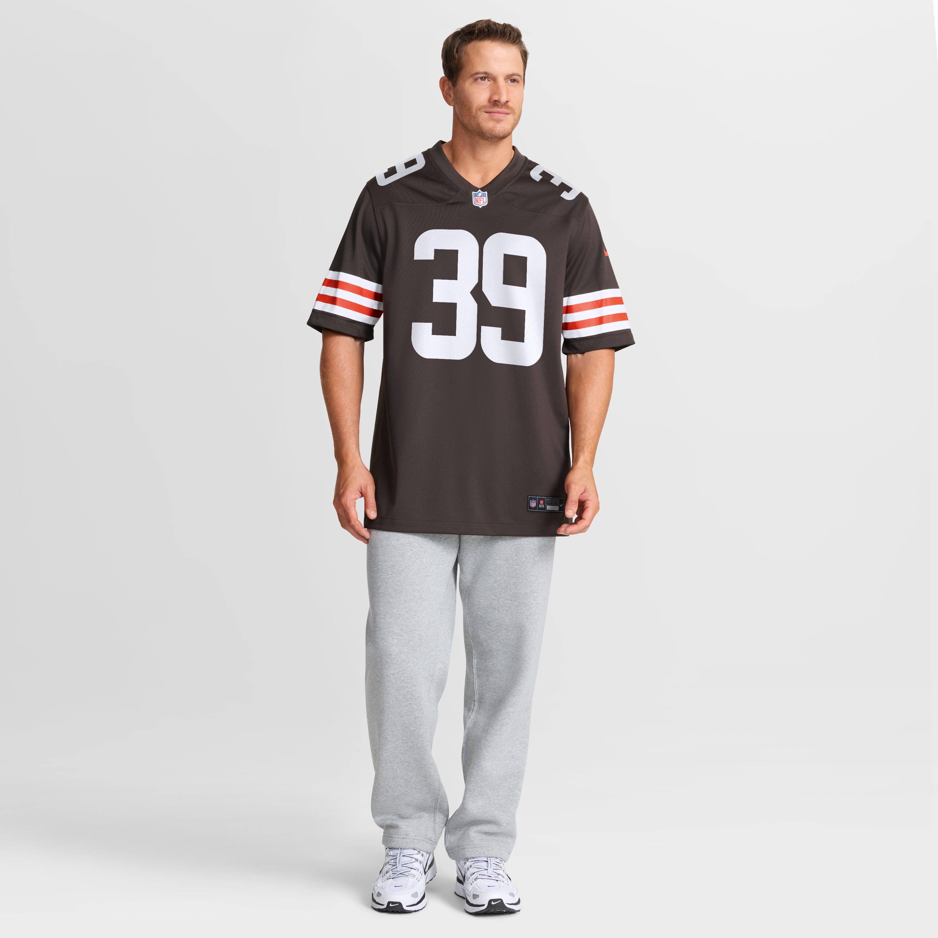 Maillot de match Nike Michael Coats Jr. marron des Cleveland Browns pour homme