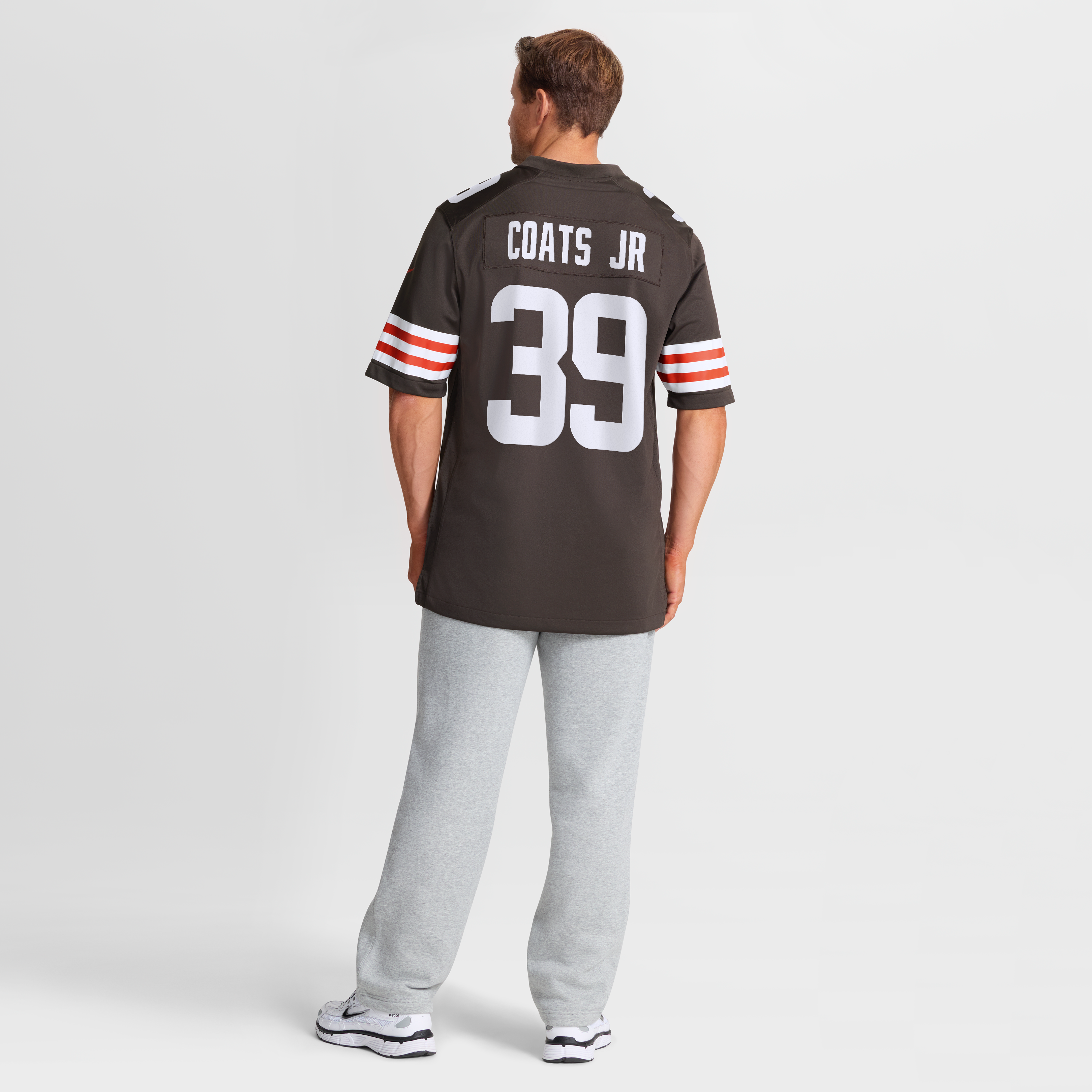 Maillot de match Nike Michael Coats Jr. marron des Cleveland Browns pour homme