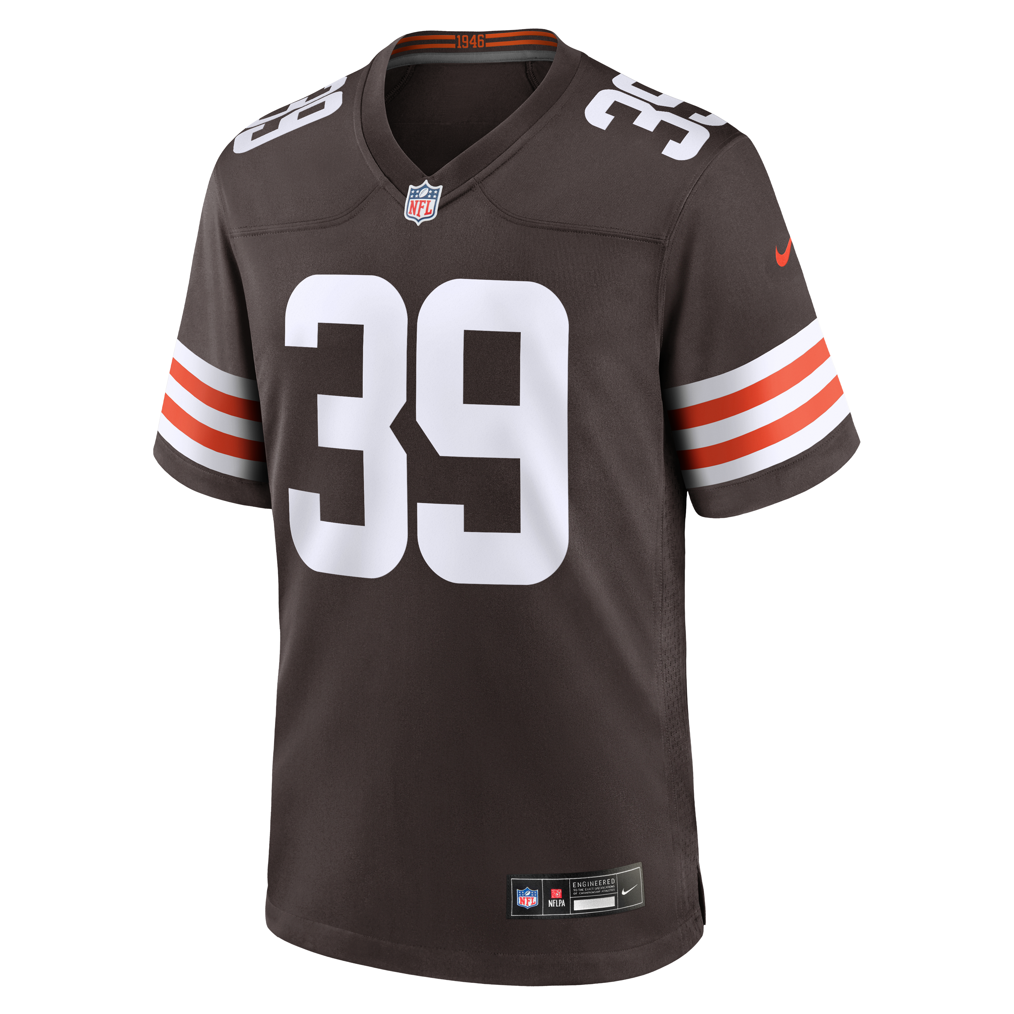 Maillot de match Nike Michael Coats Jr. marron des Cleveland Browns pour homme