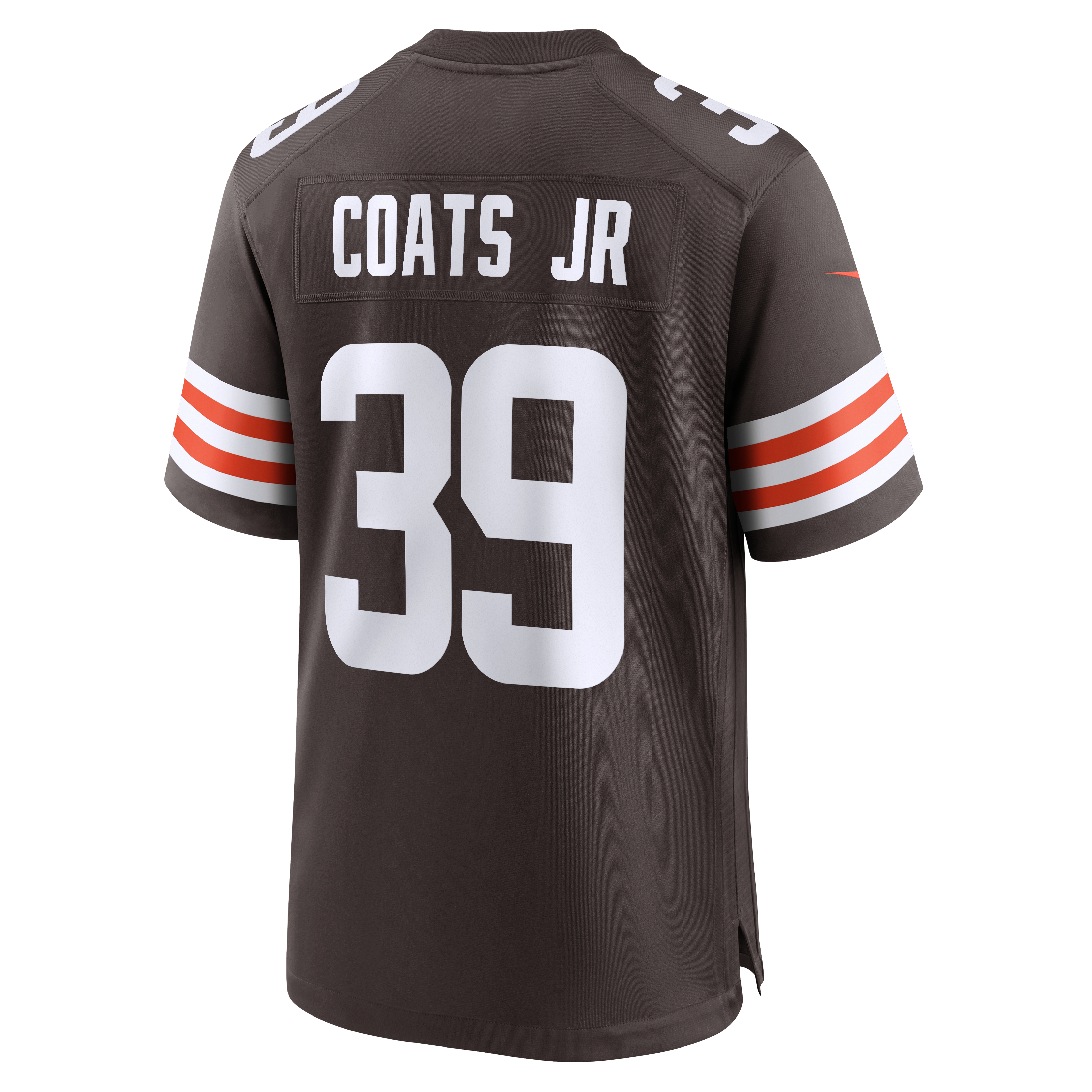 Maillot de match Nike Michael Coats Jr. marron des Cleveland Browns pour homme