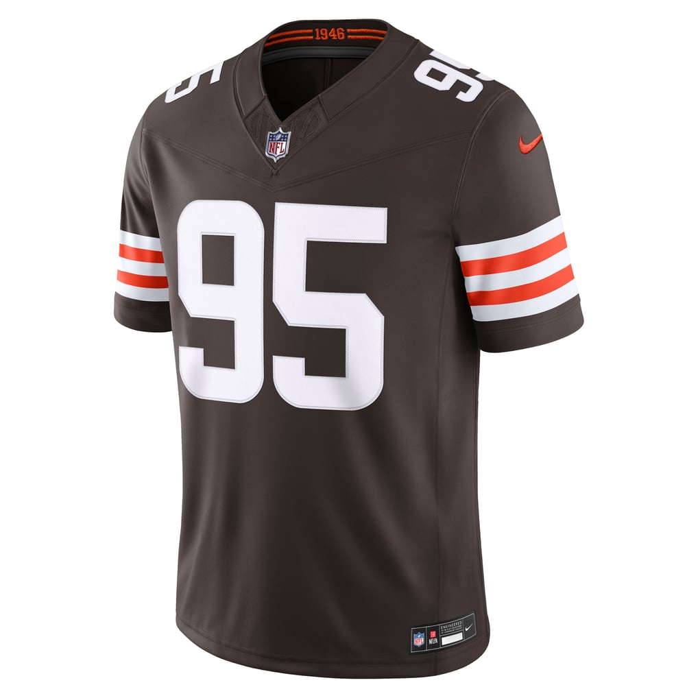 Myles Garrett Cleveland Browns Nike Team Vapor F.U.S.E. Stitched ...