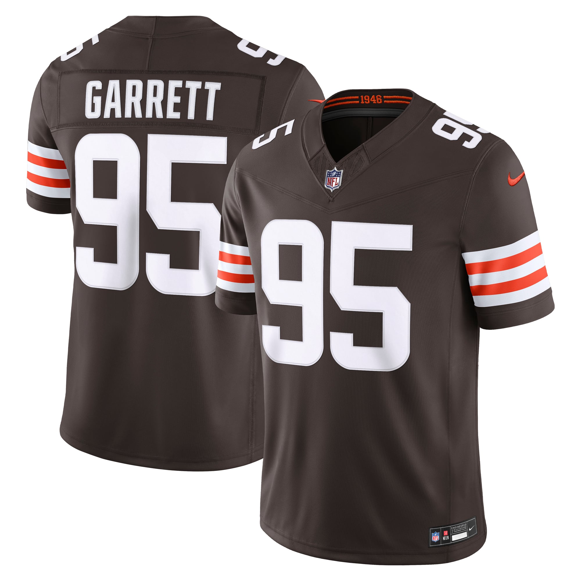 Myles Garrett Cleveland Browns Nike Team Vapor F.U.S.E. Stitched ...