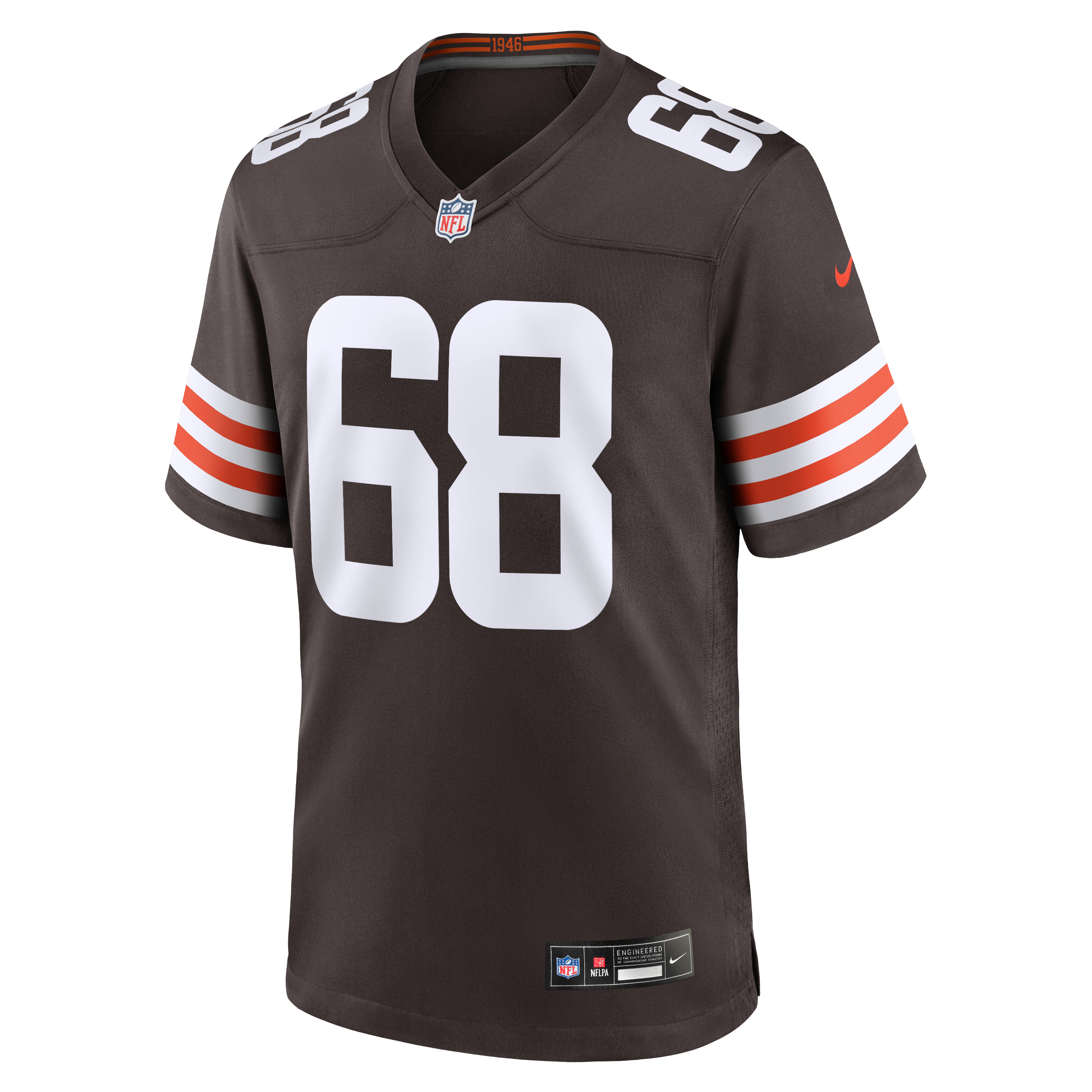 Maillot de match Nike Obinna Eze Brown des Cleveland Browns pour homme