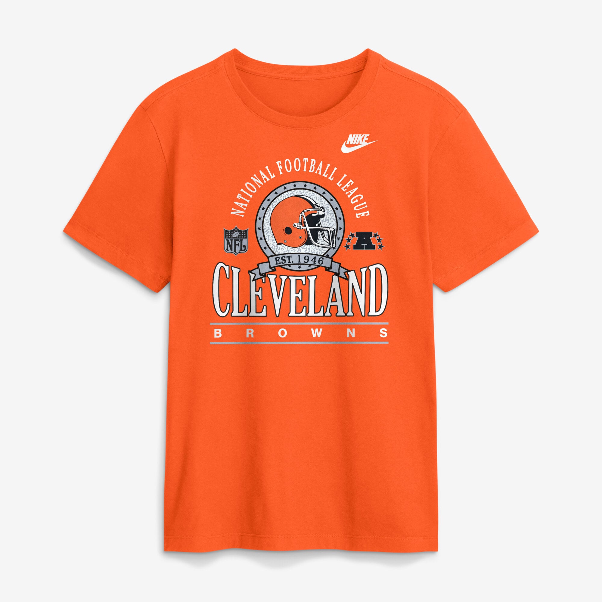 T-shirt en coton essentiel Nike Orange Cleveland Browns Rewind Team Spirit pour homme