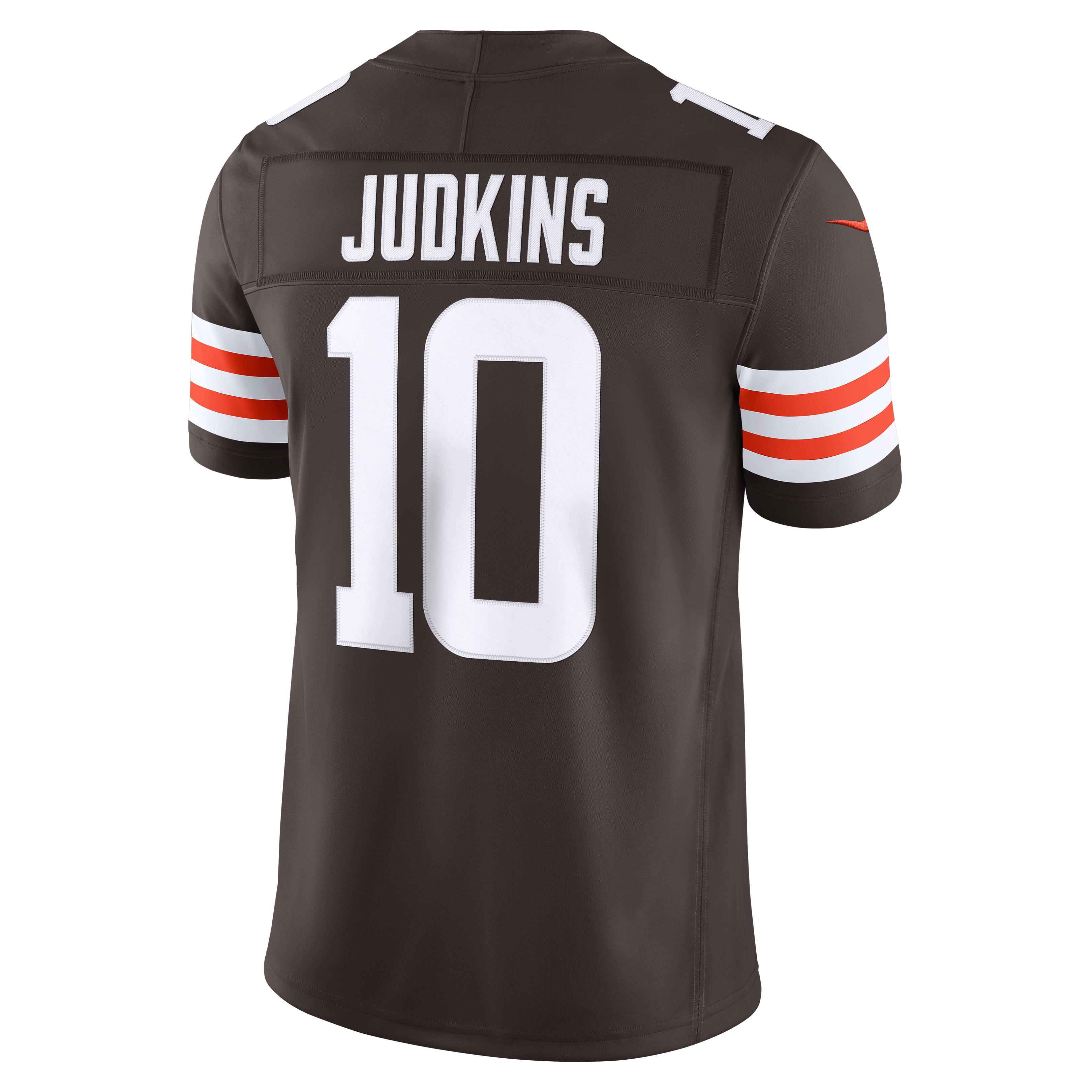 Maillot Nike Quinshon Judkins marron Cleveland Browns Team Vapor F.U.S.E. édition limitée cousue pour homme