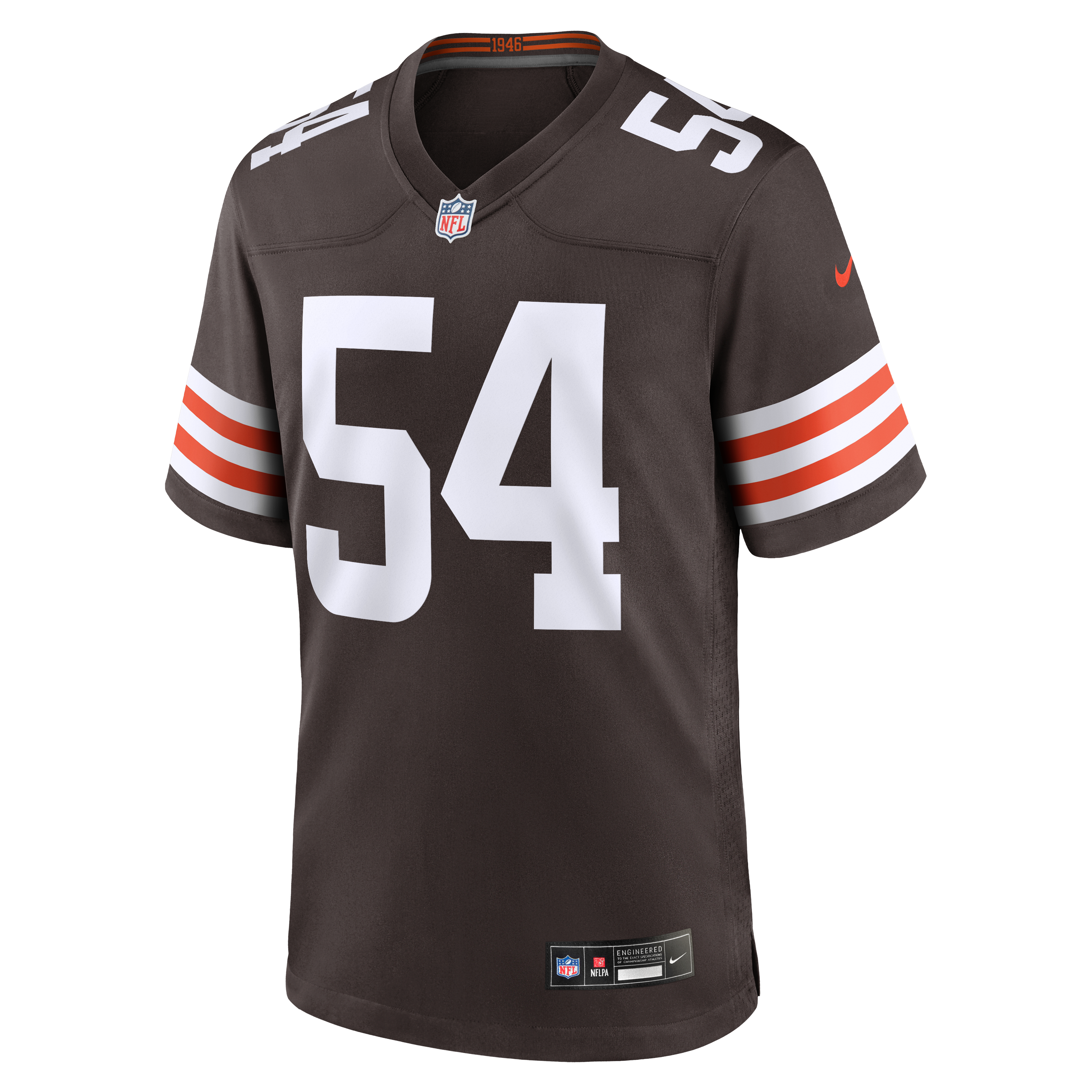 Maillot de match Nike Sam Williams marron des Cleveland Browns pour homme