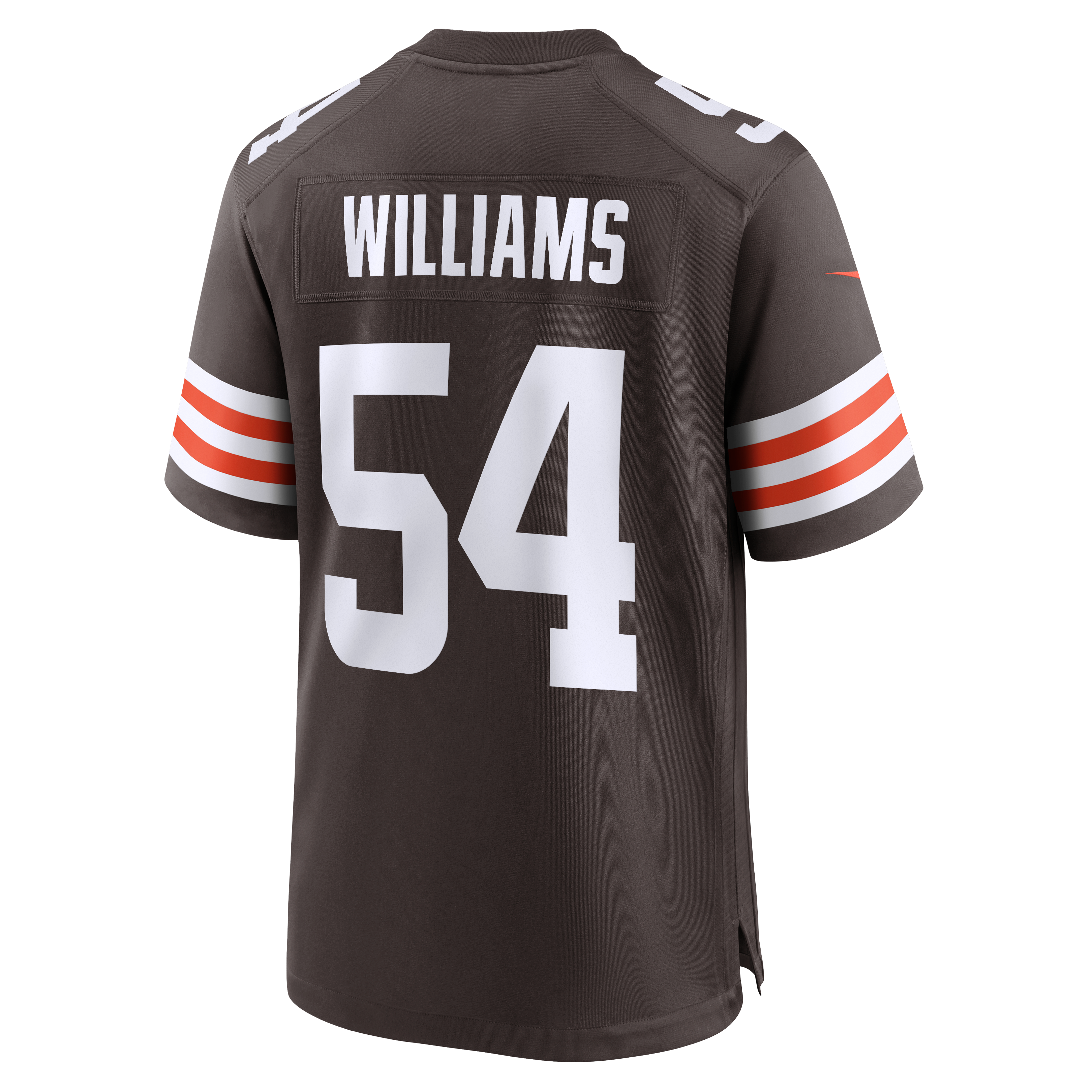 Maillot de match Nike Sam Williams marron des Cleveland Browns pour homme