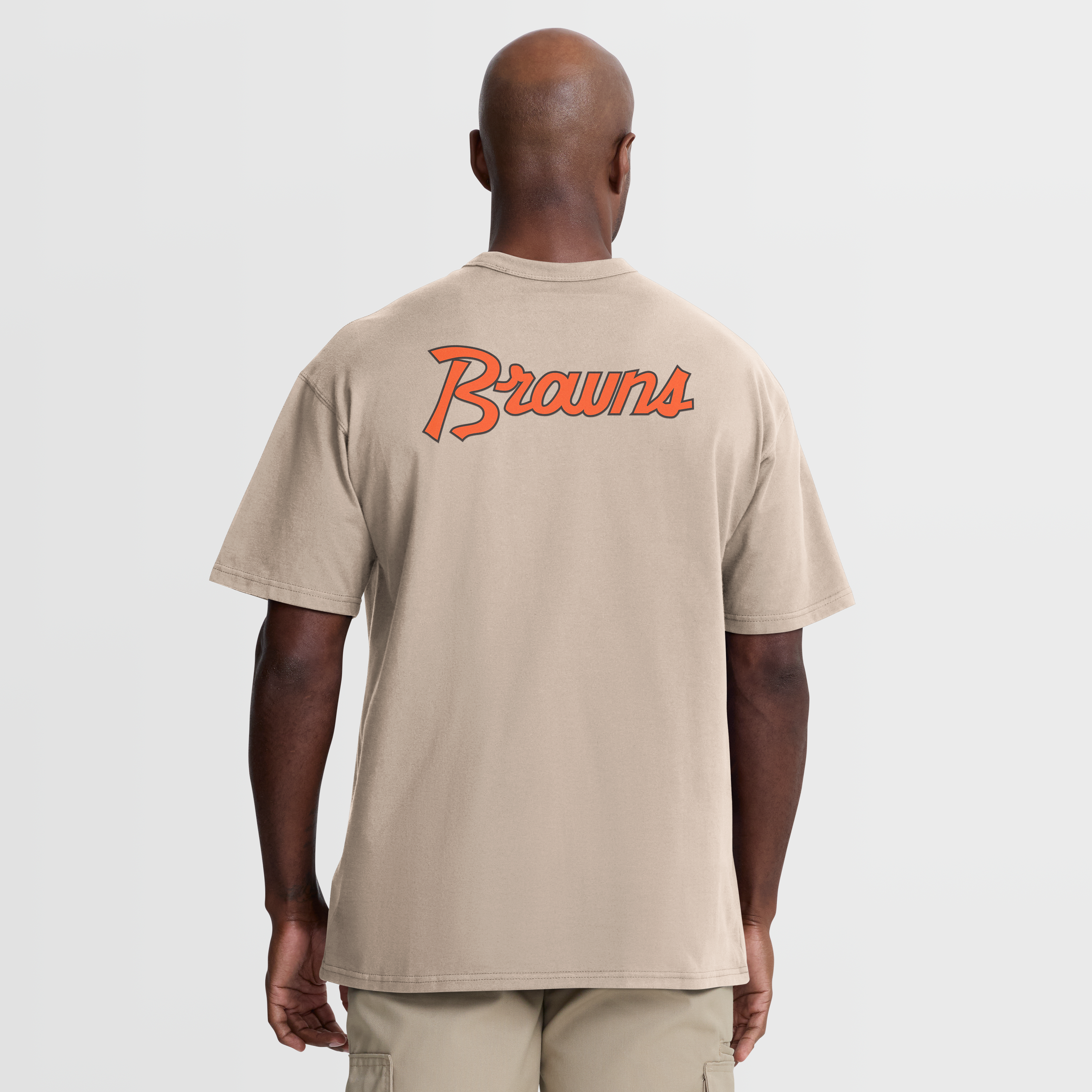 T-shirt Nike Max90 pour homme, coloris sable, Cleveland Browns Night Primary
