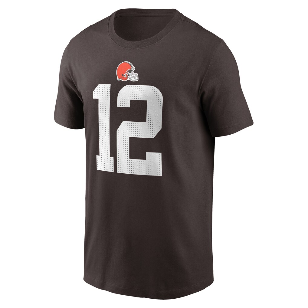 Shedeur Sanders Cleveland Browns Nike 2025 NFL Draft Name & Number T-Shirt - Brown