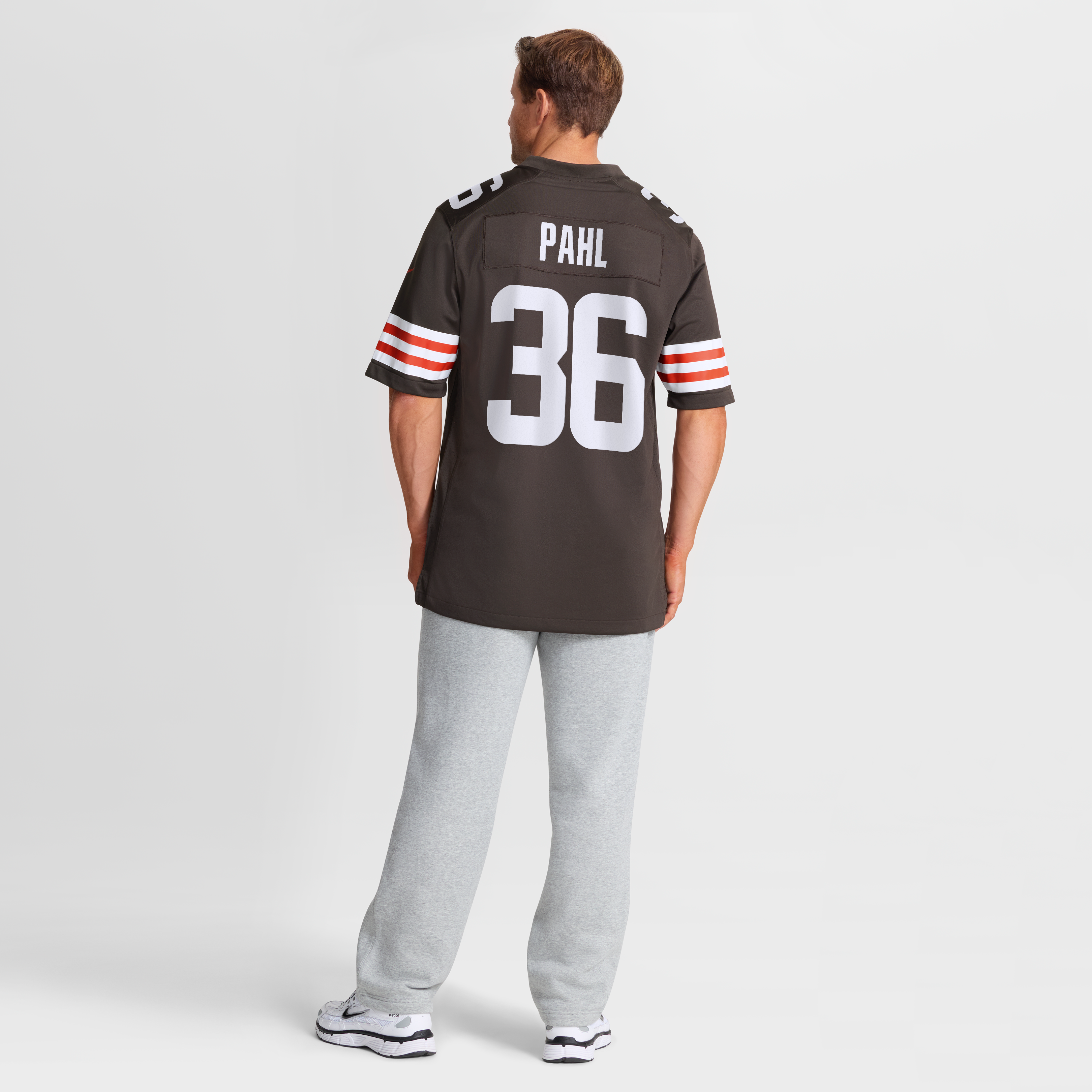 Maillot de match Nike Wes Pahl Brown des Cleveland Browns pour homme