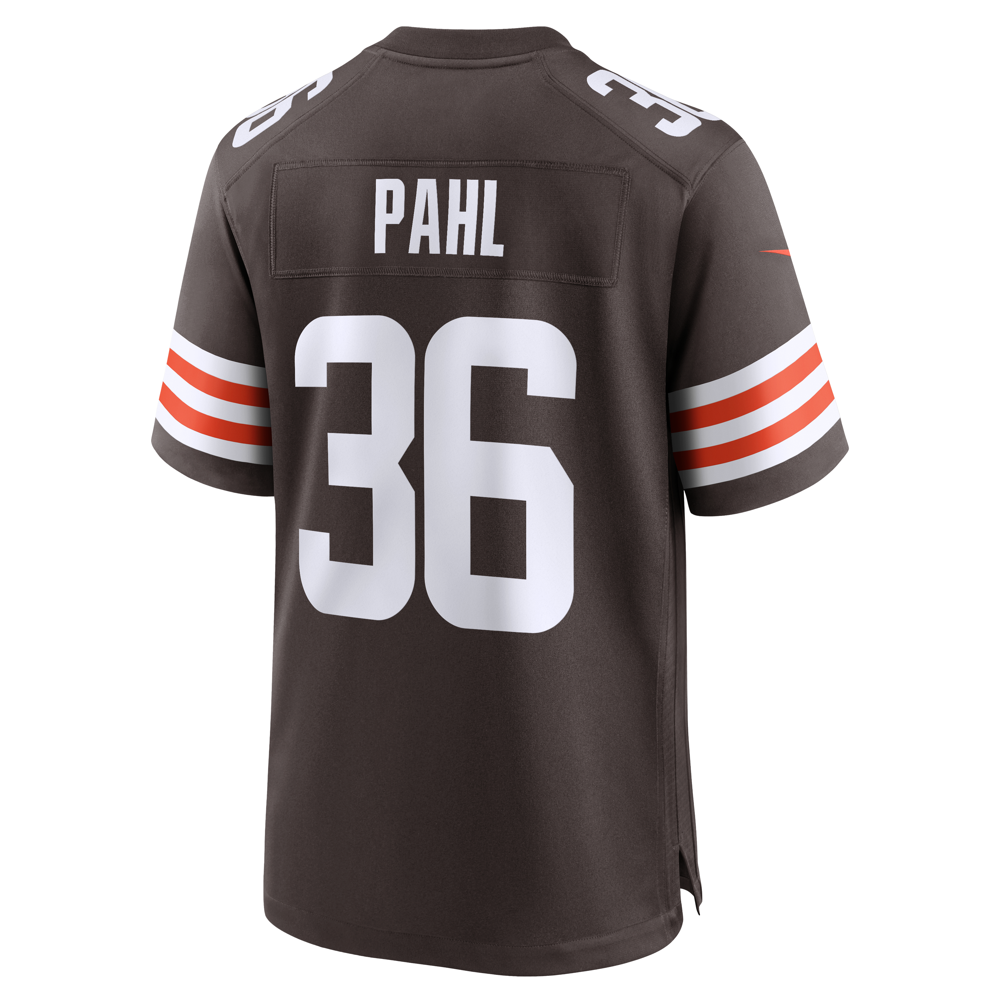 Maillot de match Nike Wes Pahl Brown des Cleveland Browns pour homme