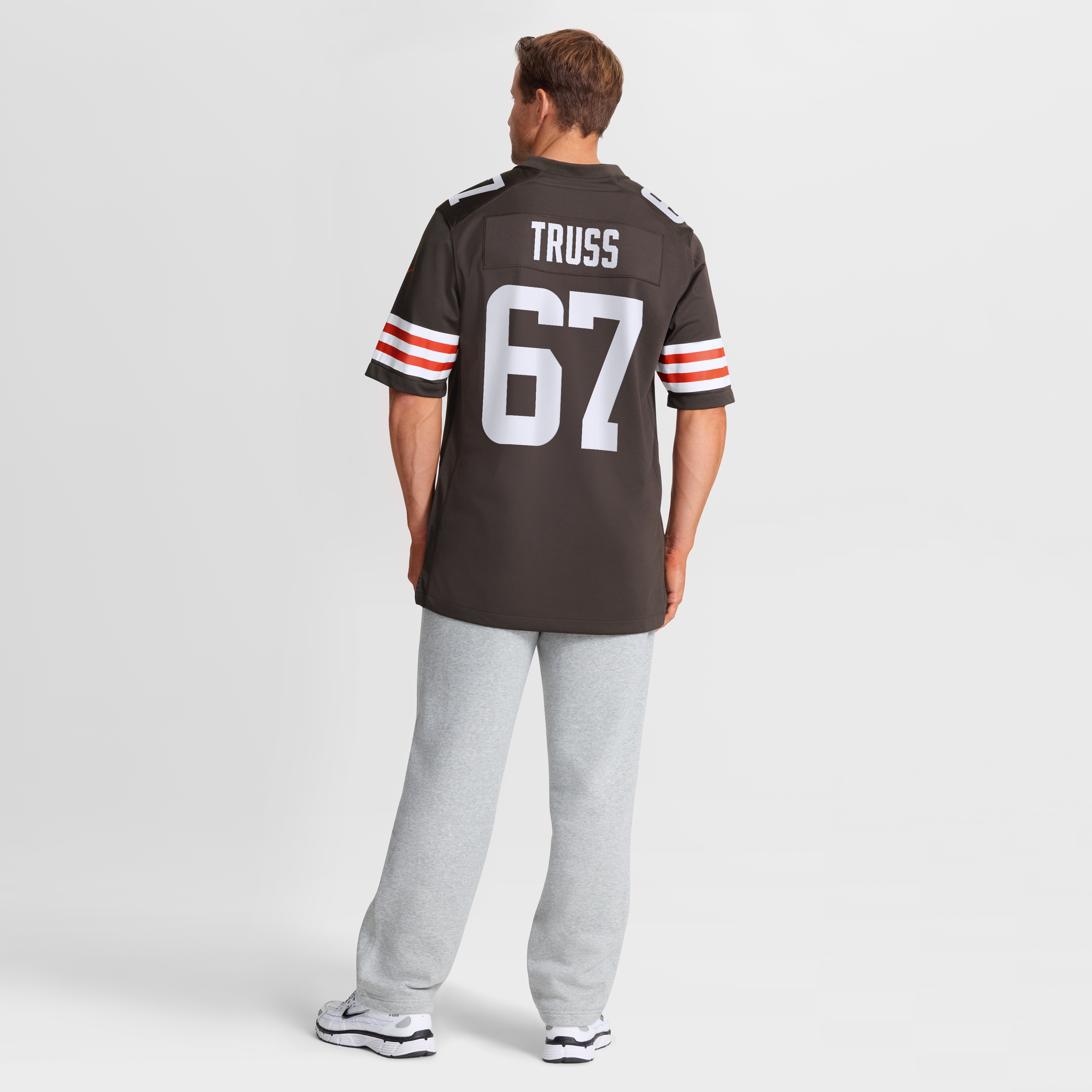 Maillot de match Nike Xavier Truss marron des Cleveland Browns pour homme