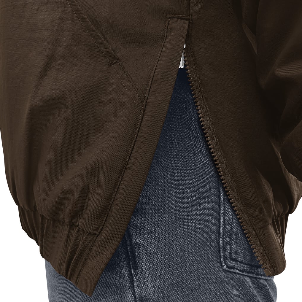 Men's Starter Brown Cleveland Browns Half-Zip Hooded Jacket