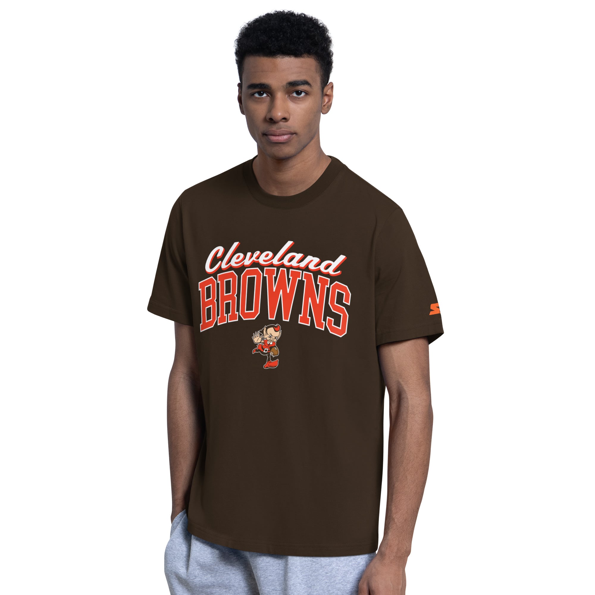 Pack sweat à capuche et t-shirt marron Cleveland Browns pour homme