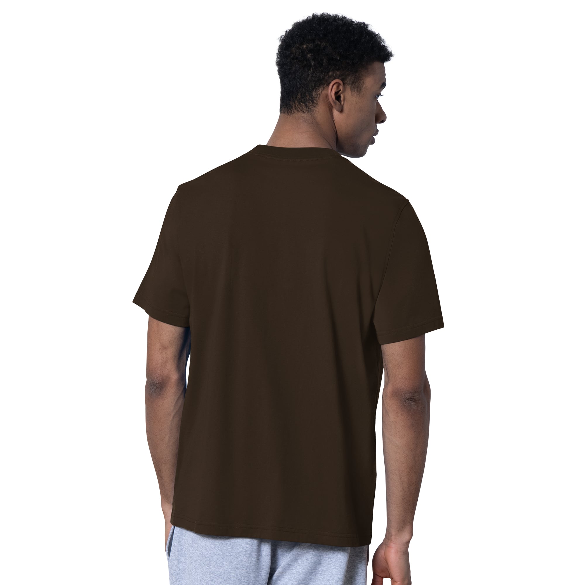 Lot de deux t-shirts à logo Cleveland Browns pour homme, couleur marron/gris chiné, la marque Starter.