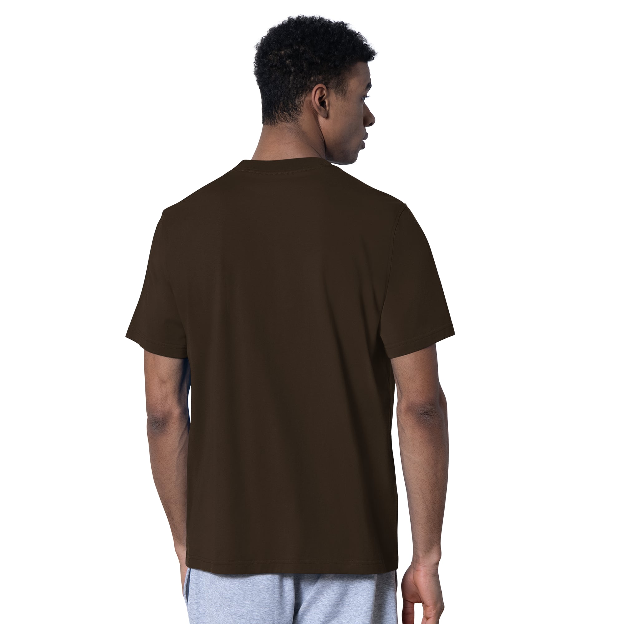Lot de deux t-shirts rétro Cleveland Browns marron/gris chiné pour homme