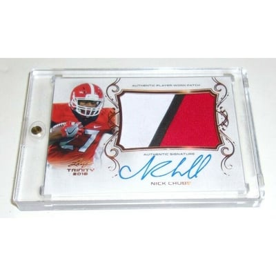 NICK CHUBB - 2014 Leaf US Army All-American Bowl XRC AUTO #26/50 NICK CHUBB - 2014 Leaf US Army All-American Bowl XRC AUTO #26/50