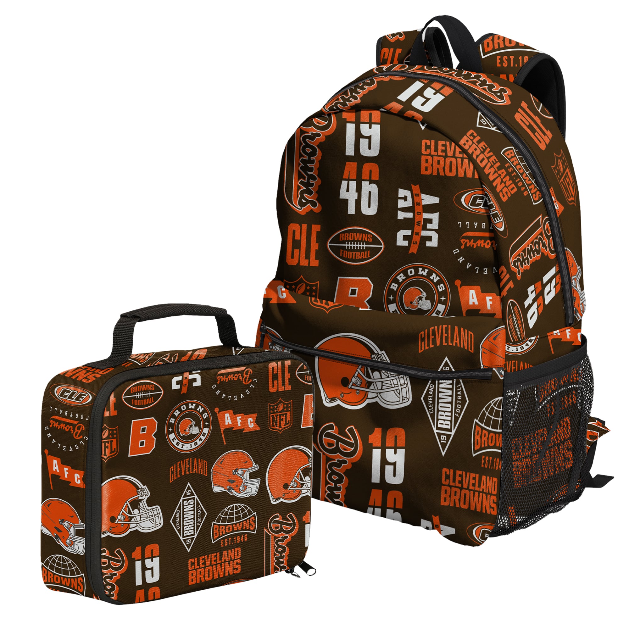 Ensemble sac à dos et boîte à lunch Outerstuff Cleveland Browns