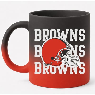 Cleveland Browns Pegasus 16oz. Echo Fade Soft Touch Ceramic Mug