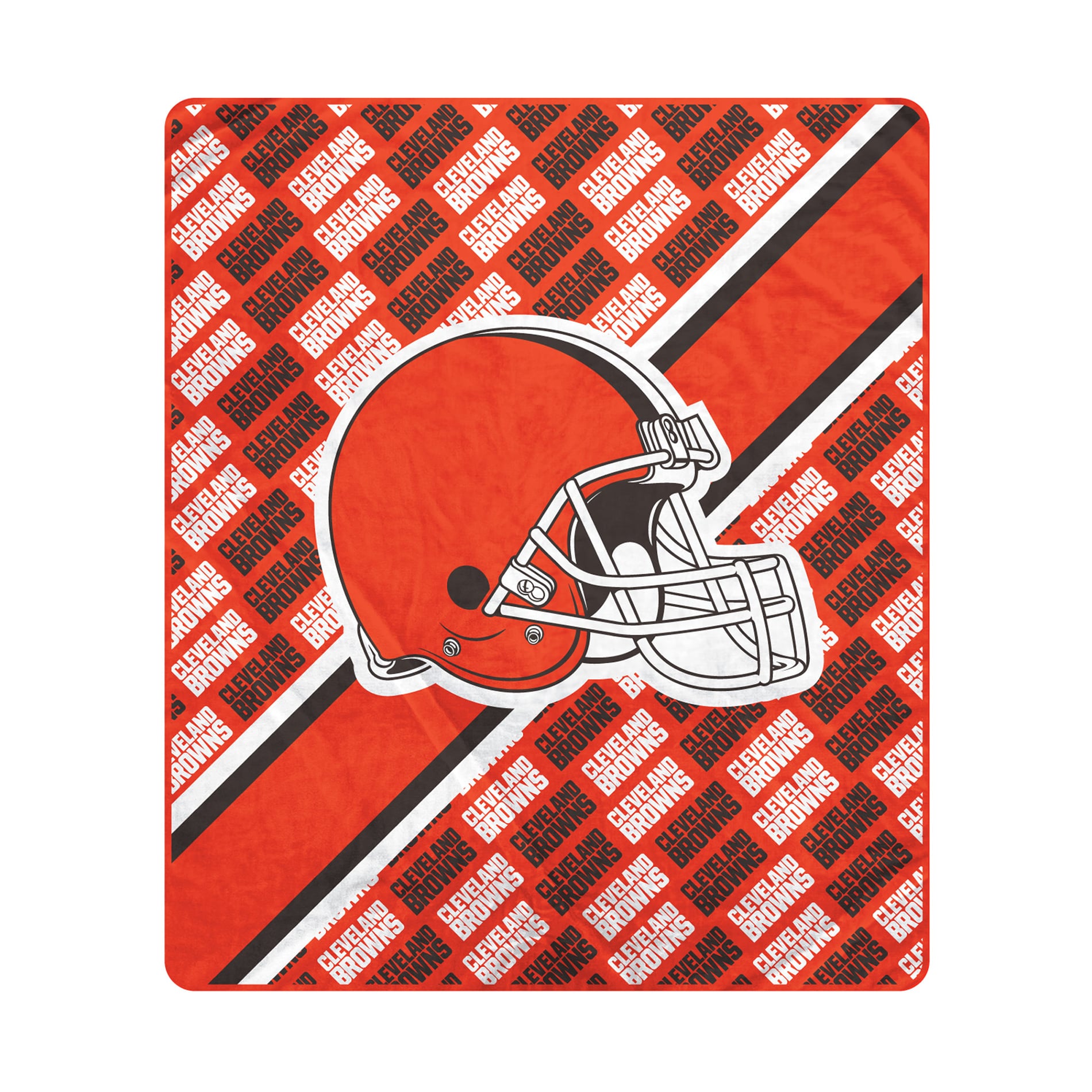 Couverture ultra douce Pegasus Cleveland Browns 60" x 70" (diagonale) avec logo et doublure