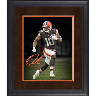 Quinshon Judkins Cleveland Browns Facsimile Signature Fanatics Authentic Framed 11" x 14" Spotlight Photograph