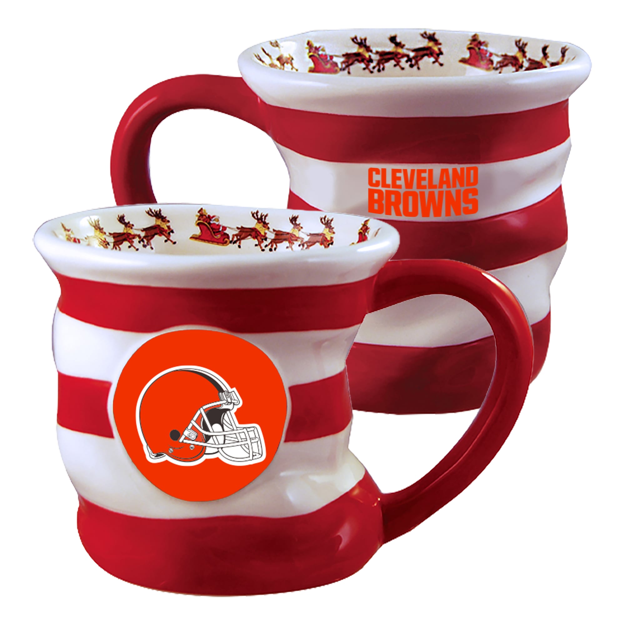 Mug de Noël Cleveland Browns de 532 ml (18 oz) de The Memory Company