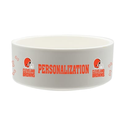 Cleveland Browns The Memory Company 35oz. Personalized Ceramic Pet Bowl