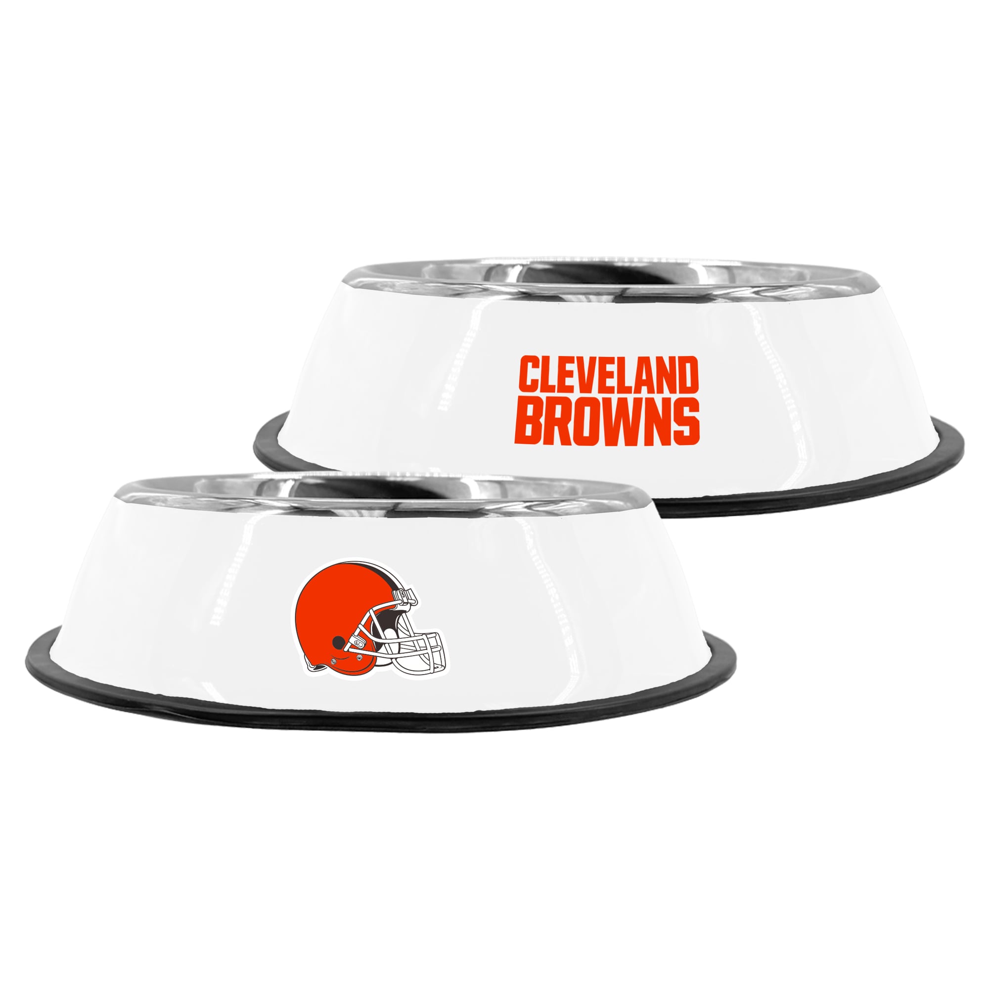 Gamelle pour animaux de compagnie Cleveland Browns 9" en acier inoxydable de The Memory Company