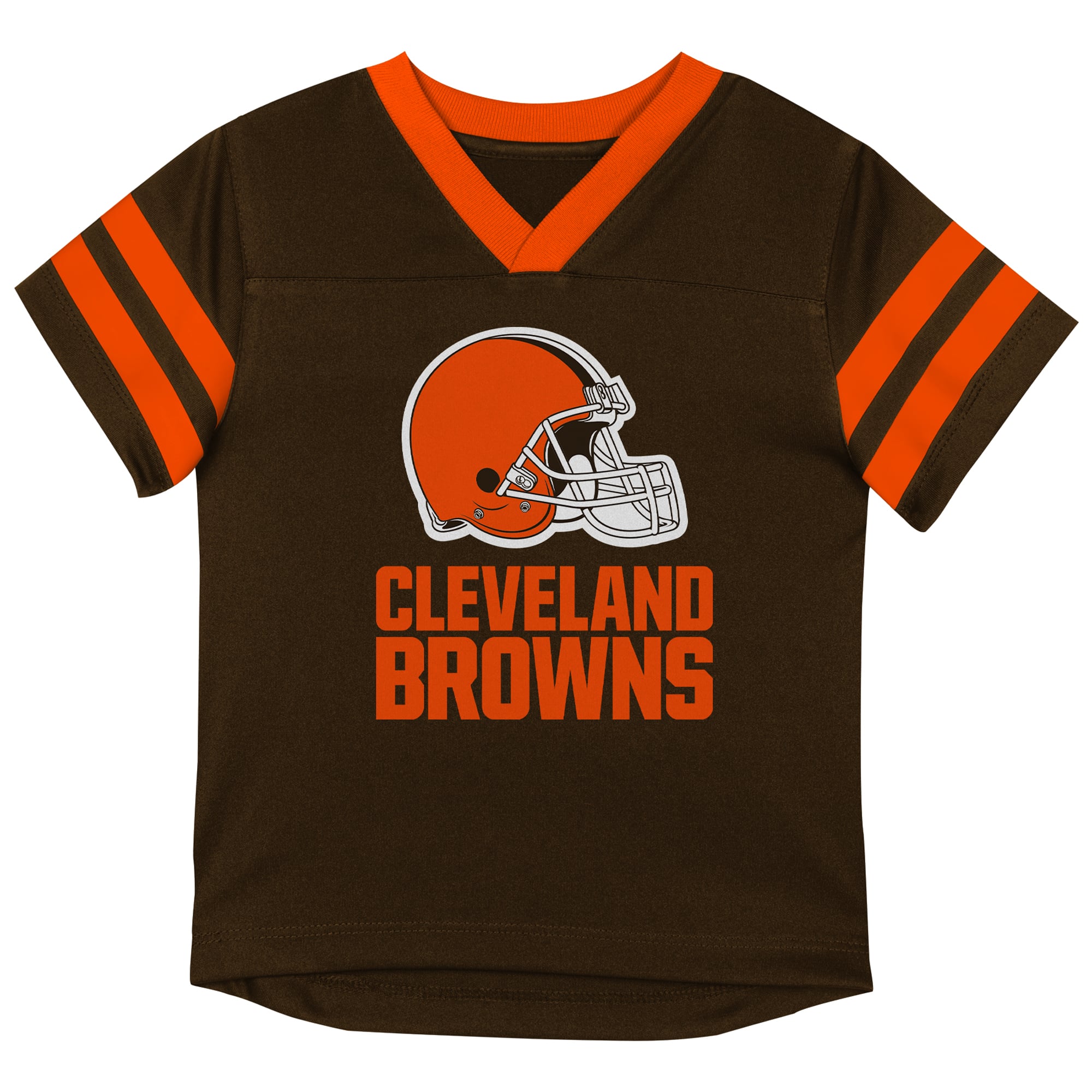 Toddler Outerstuff Brown/Orange Cleveland Browns Red Zone Jersey Top & Pants Set