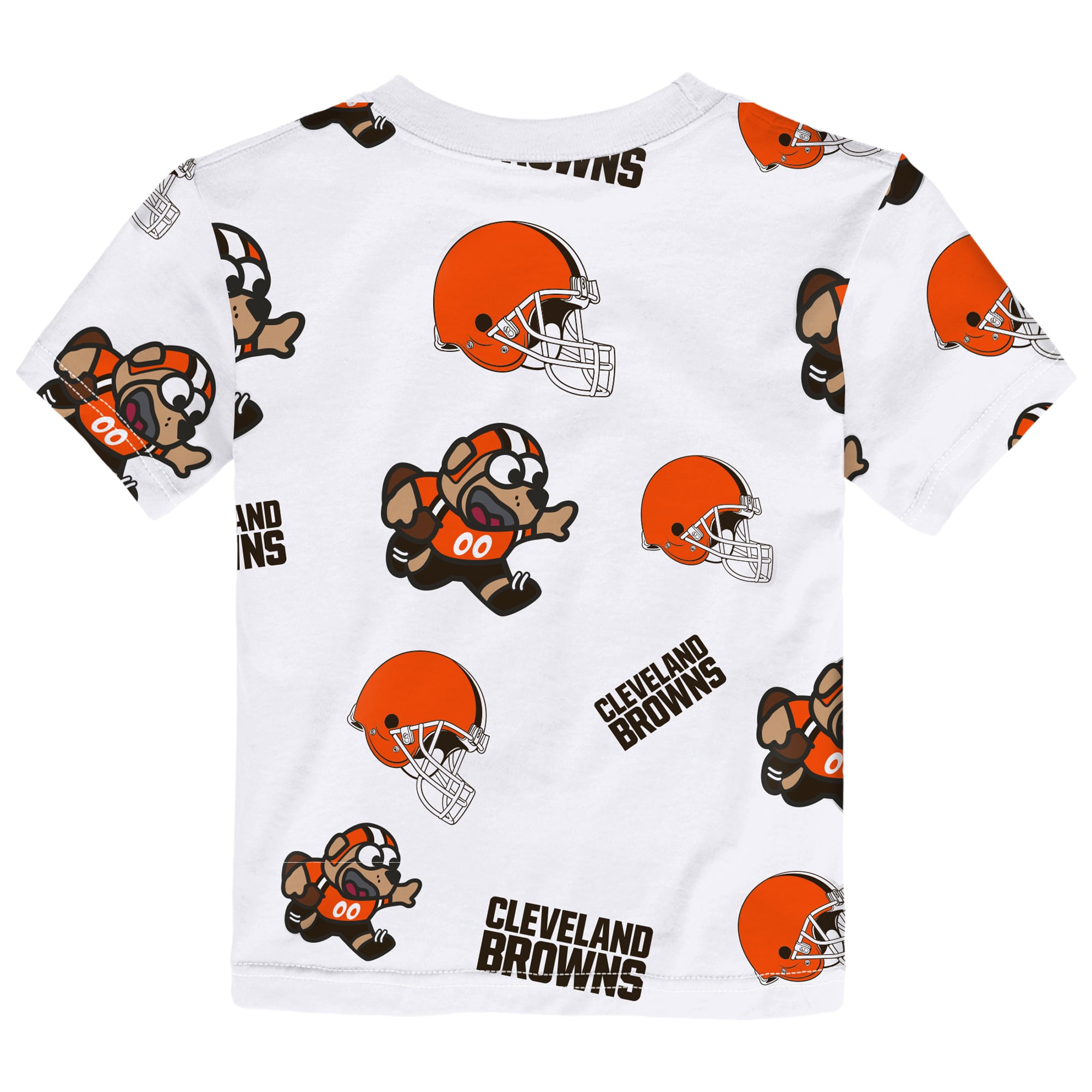 T-shirt de jeu blanc Outerstuff pour tout-petits, mascotte des Cleveland Browns