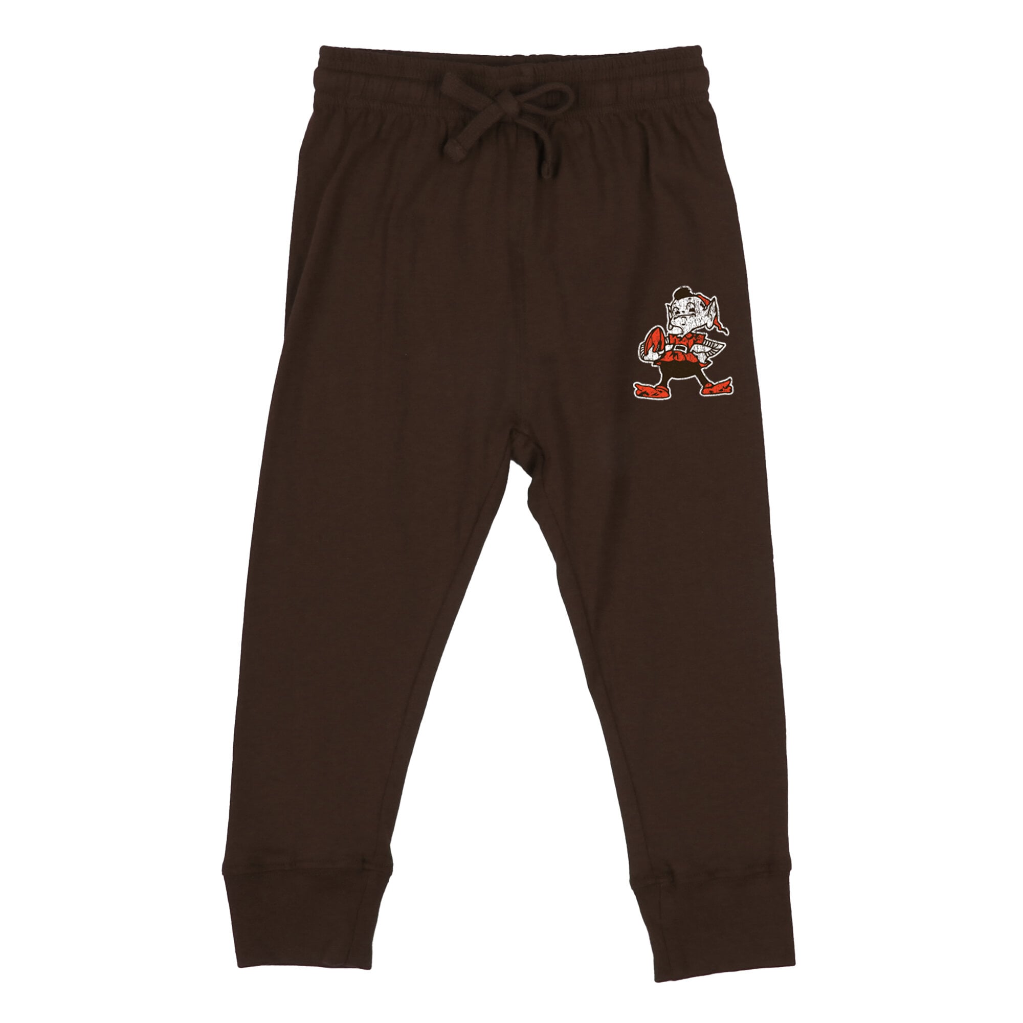 Ensemble sweat à capuche Henley et pantalon de survêtement Cleveland Browns gris chiné/marron pour tout-petits Wes Willy