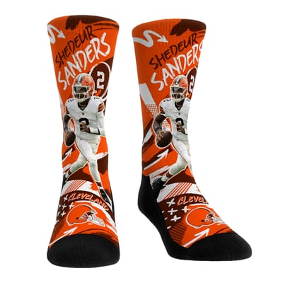 Shedeur Sanders Cleveland Browns Rock Em Unisex Playmaker Crew Socks