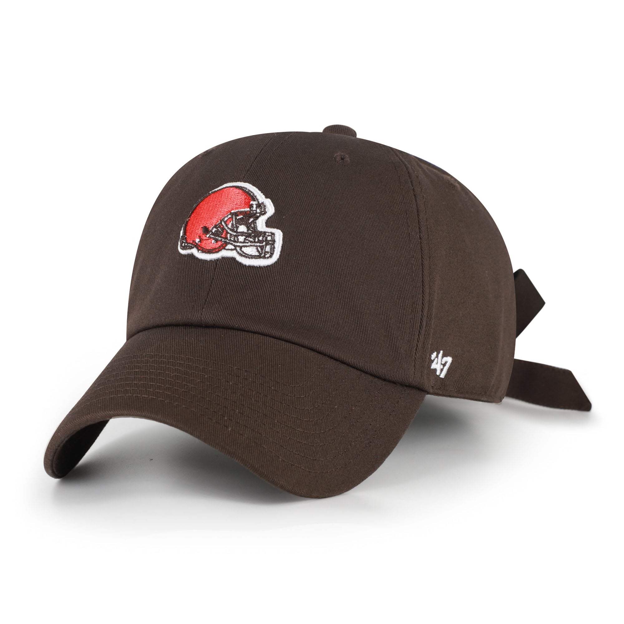 Women's '47 Brown Cleveland Browns  Bow Back Clean Up Adjustable Hat