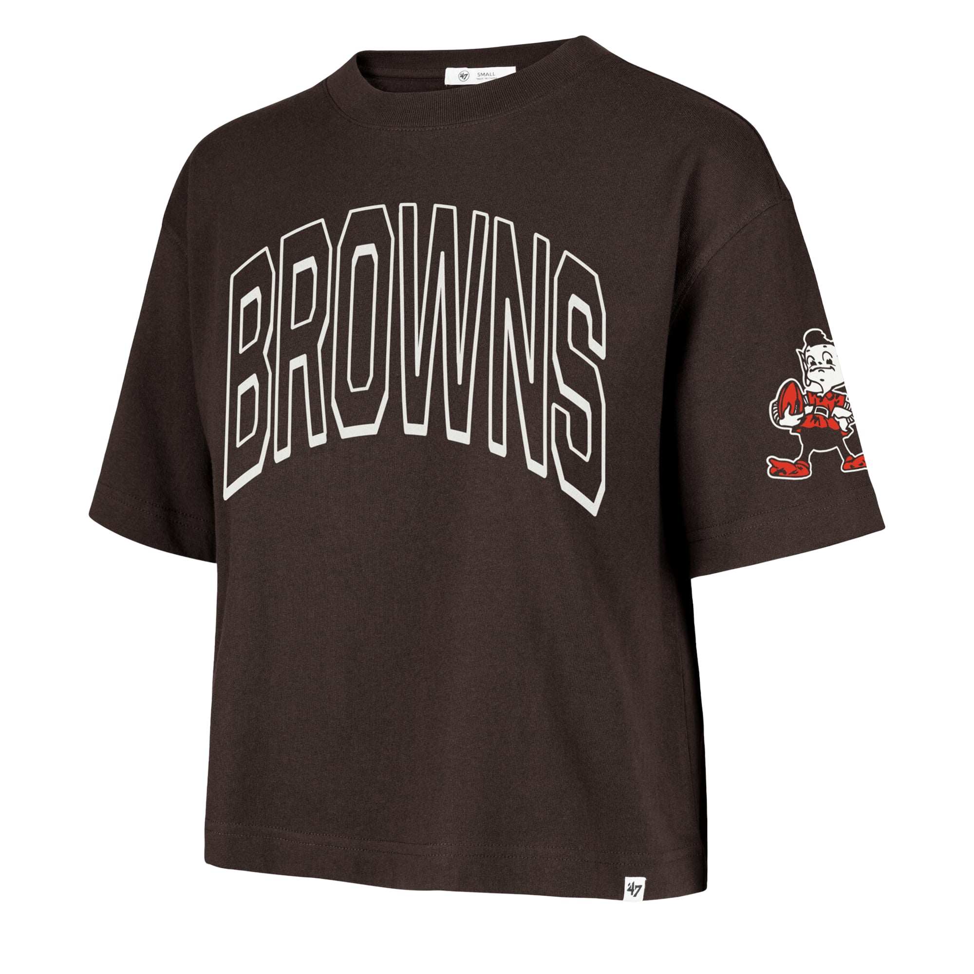 Women's '47 Brown Cleveland Browns Call Out Reed City T-Shirt