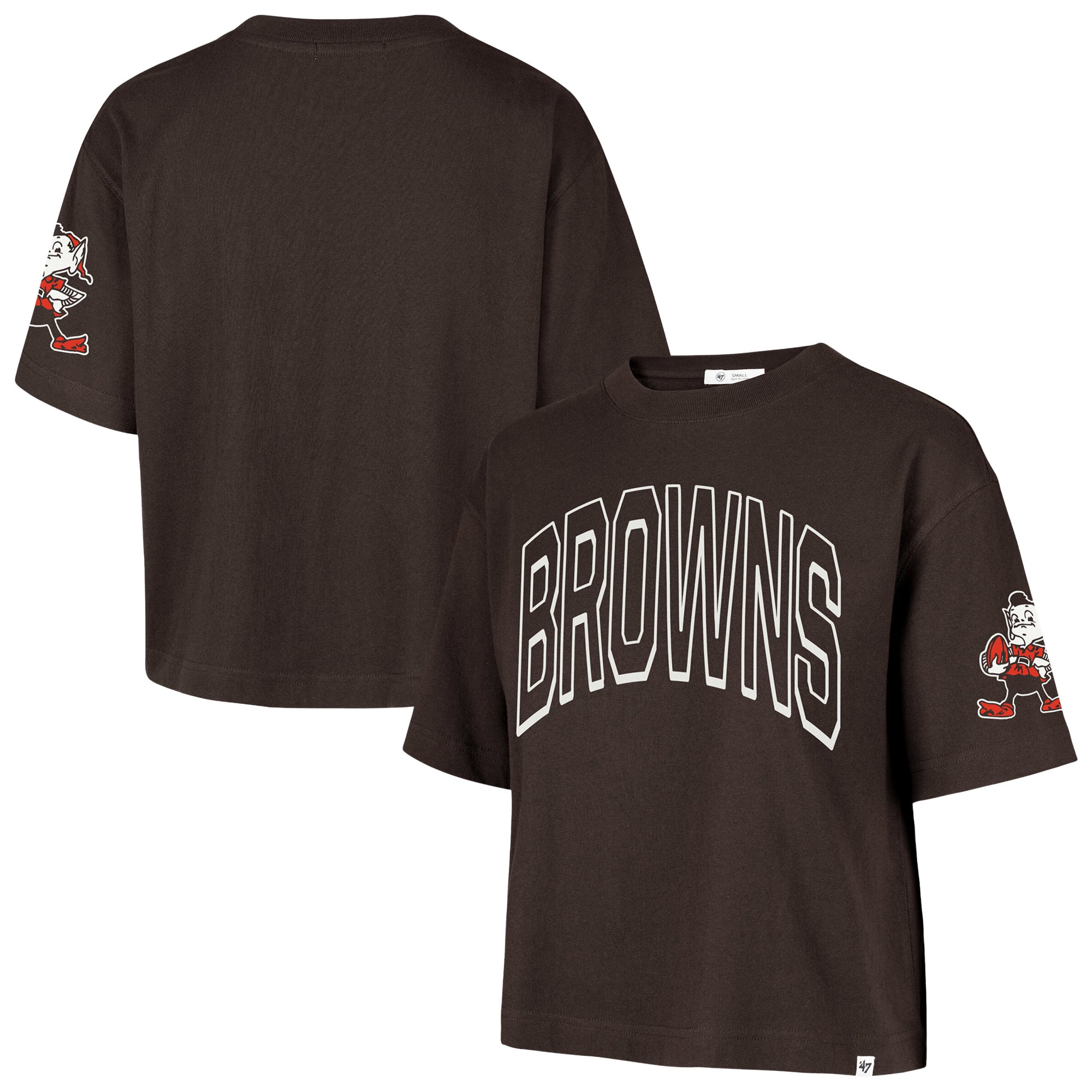 Women's '47 Brown Cleveland Browns Call Out Reed City T-Shirt