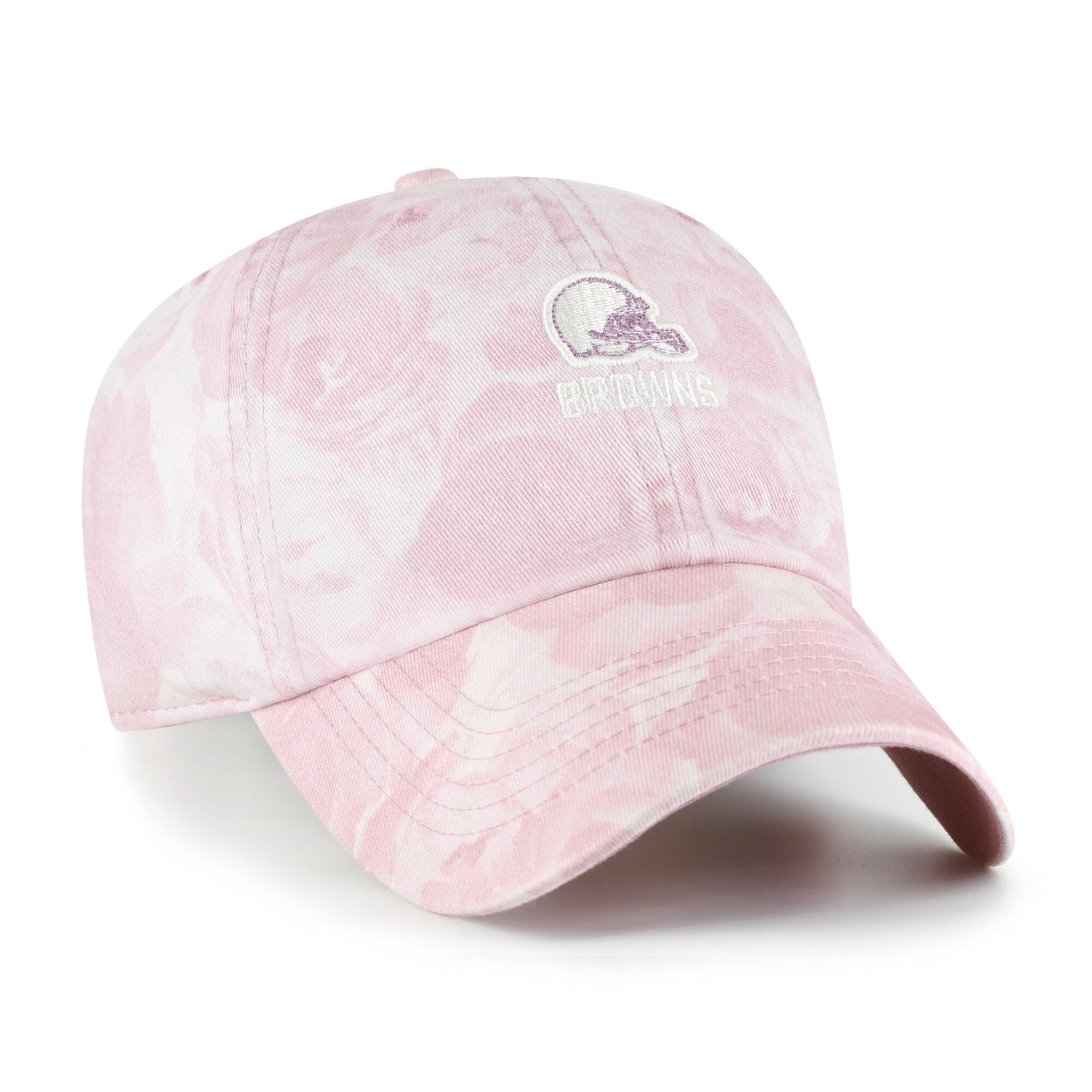 Women's '47 Pink Cleveland Browns Gardenia Clean Up Adjustable Hat