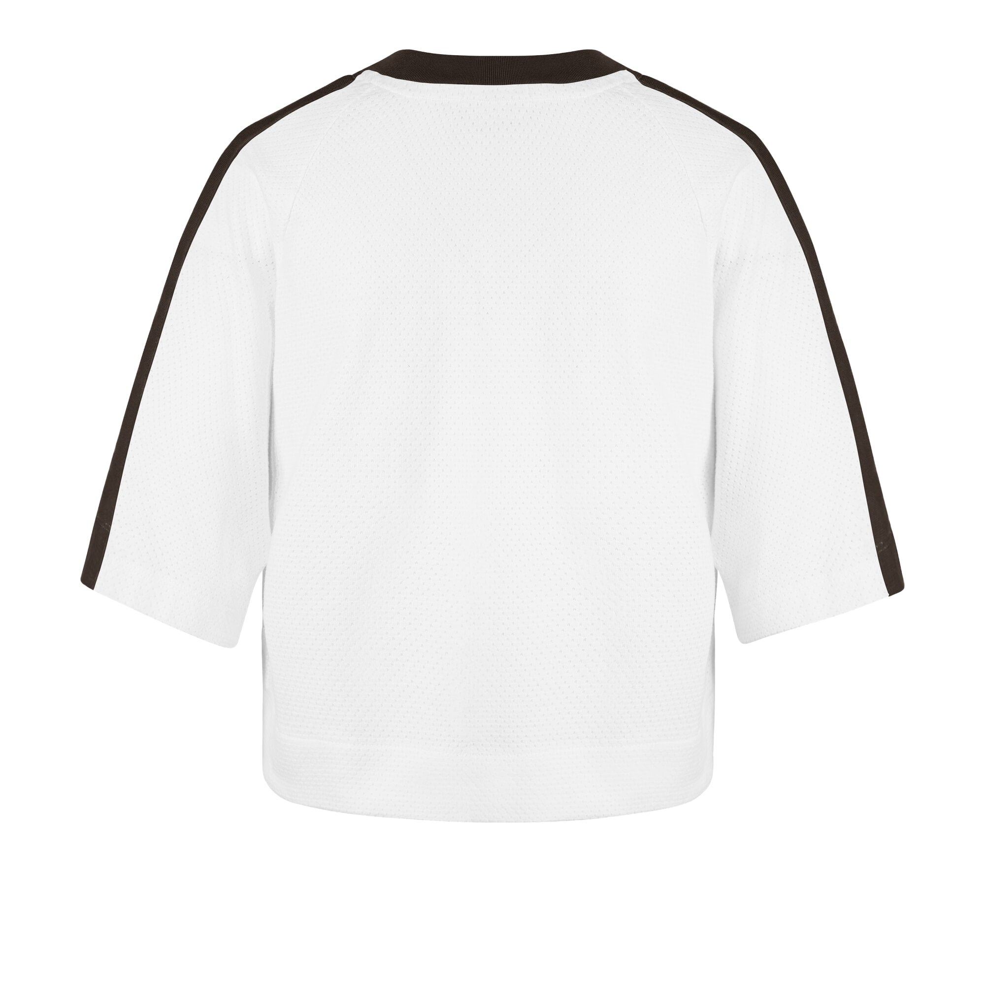 T-shirt raglan à col en V pour femme, modèle 47 blanc Cleveland Browns.