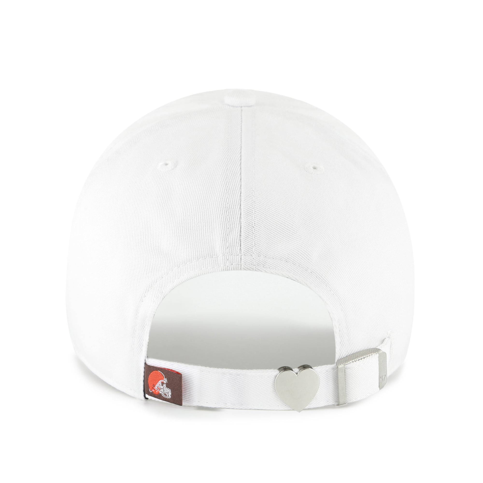 Women's '47 White Cleveland Browns Trendy Script Clean Up Adjustable Hat