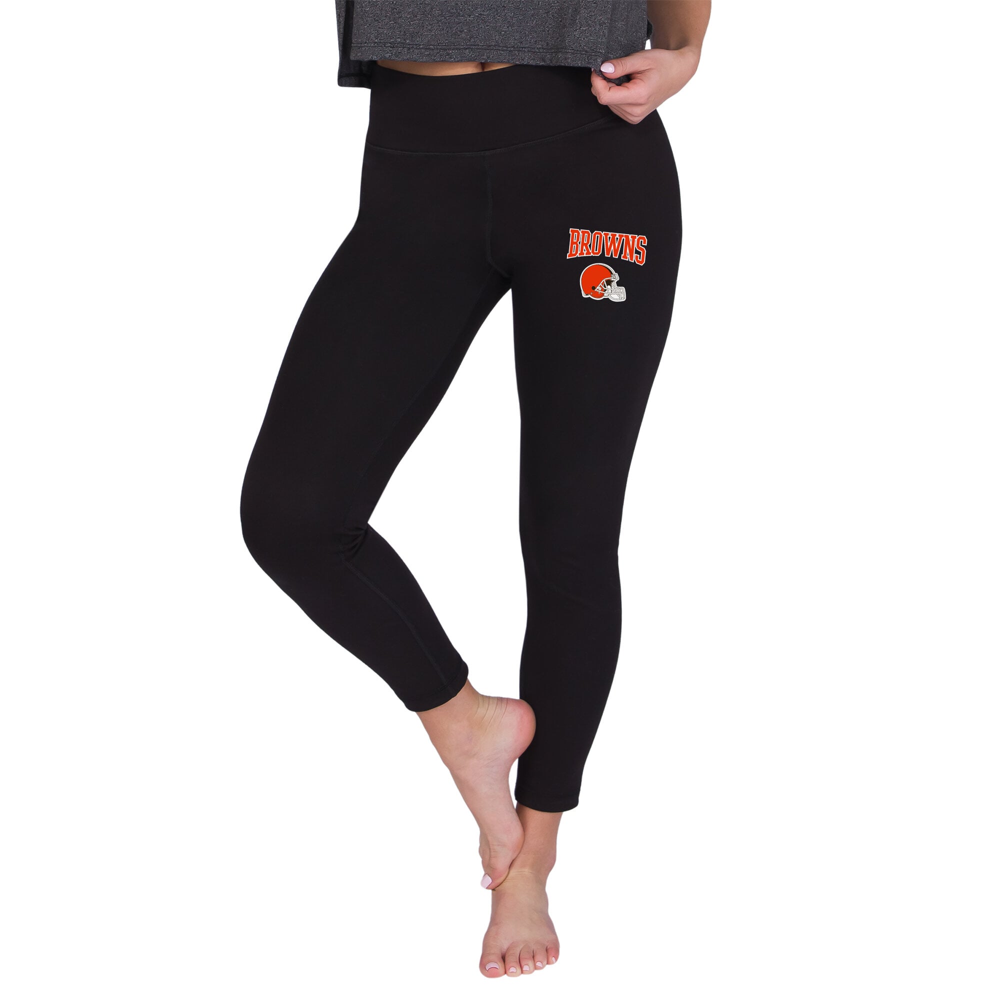 Women's Concepts Sport Black Cleveland Browns Sentry Knit Leggings