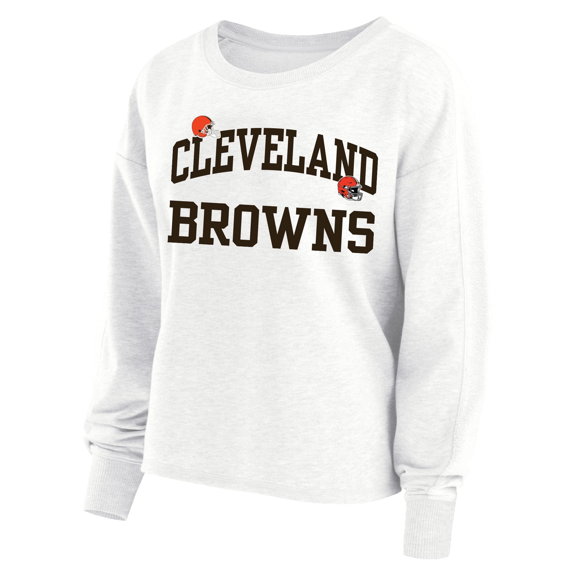 Sweat-shirt oversize grande taille pour femme Fanatics Shedeur Sanders blanc Cleveland Browns avec nom et numéro