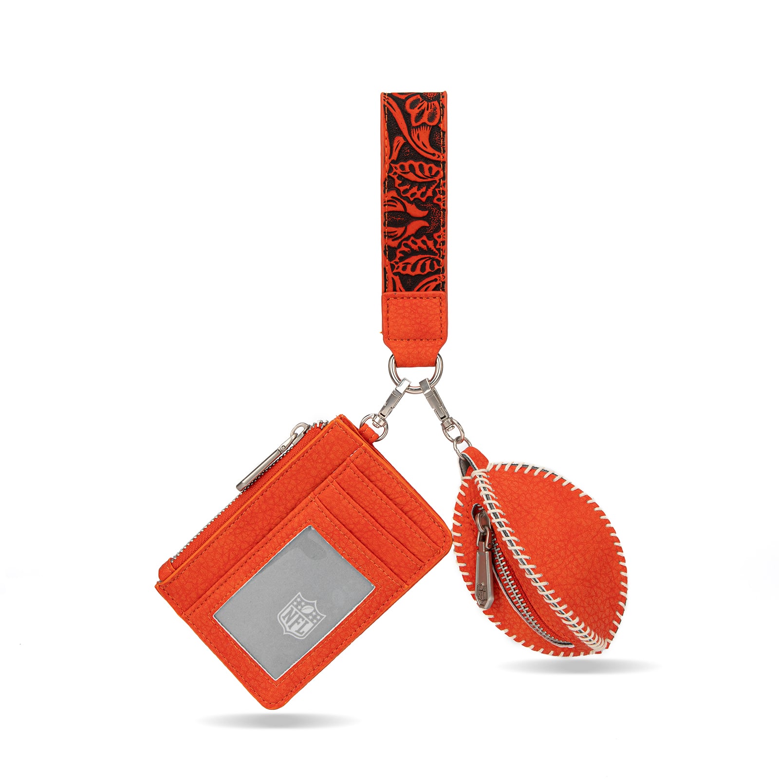 Portefeuille et bracelet porte-clés football Montana West Cleveland Browns pour femme