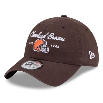 Cleveland Browns New Era Women's Script Casual Classic Adjustable Hat - Brown
