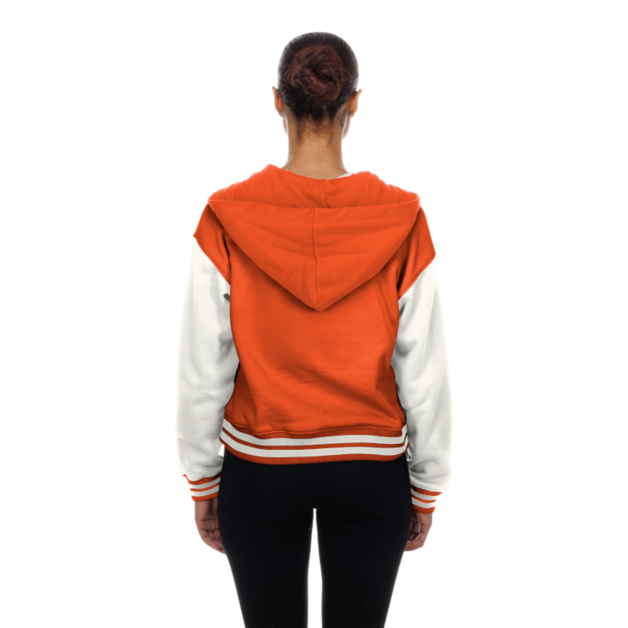 Women's New Era Cleveland Browns Orange Throwback Full-Snap Hooded Jacket