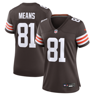 Bub Means Cleveland Browns Nike Women's Team Game Jersey - Brown