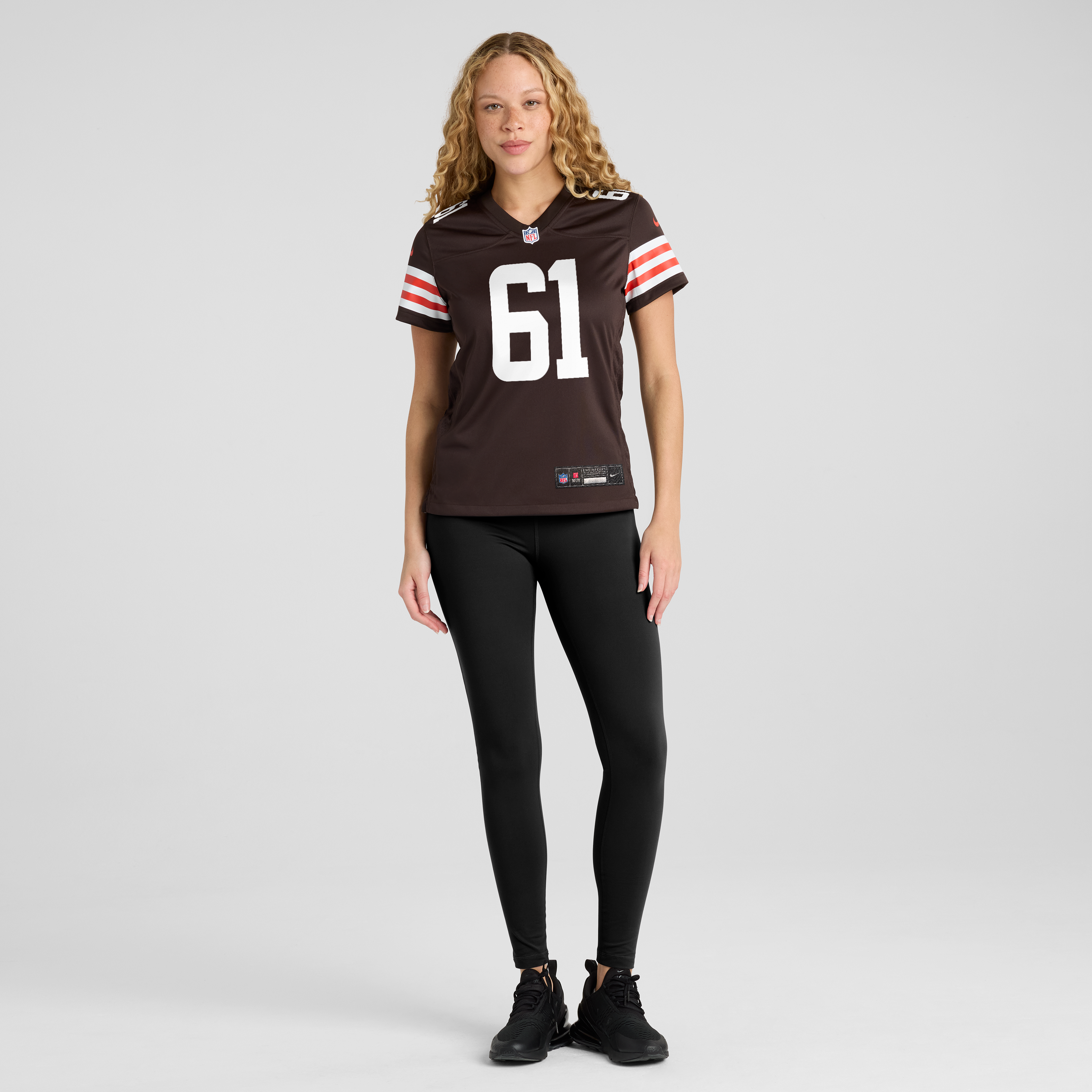 Maillot de match Nike Chris Williams Brown des Cleveland Browns pour femmes