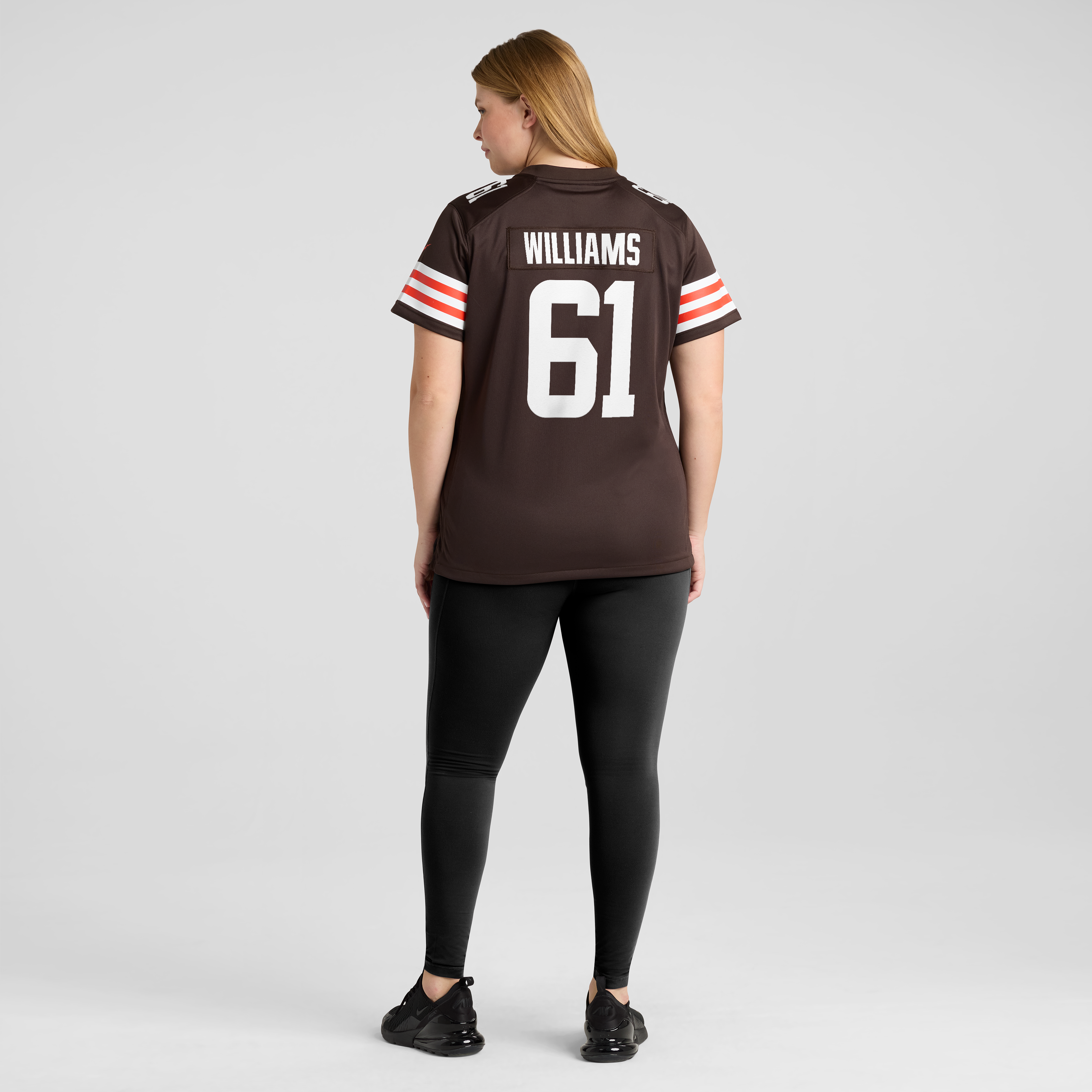 Maillot de match Nike Chris Williams Brown des Cleveland Browns pour femmes