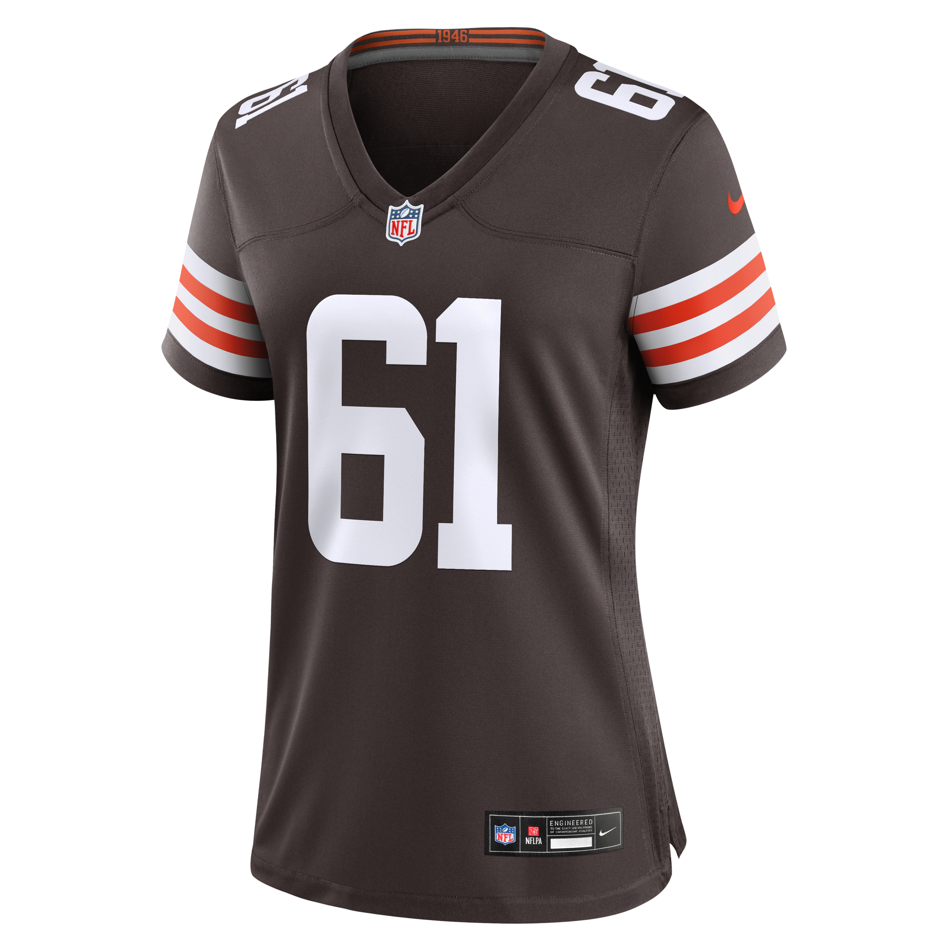 Maillot de match Nike Chris Williams Brown des Cleveland Browns pour femmes