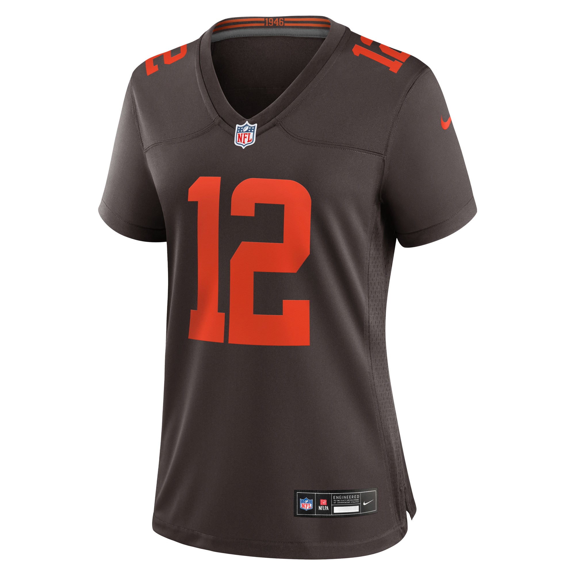 Maillot alternatif Nike Denzel Boston Brown pour femme, Cleveland Browns