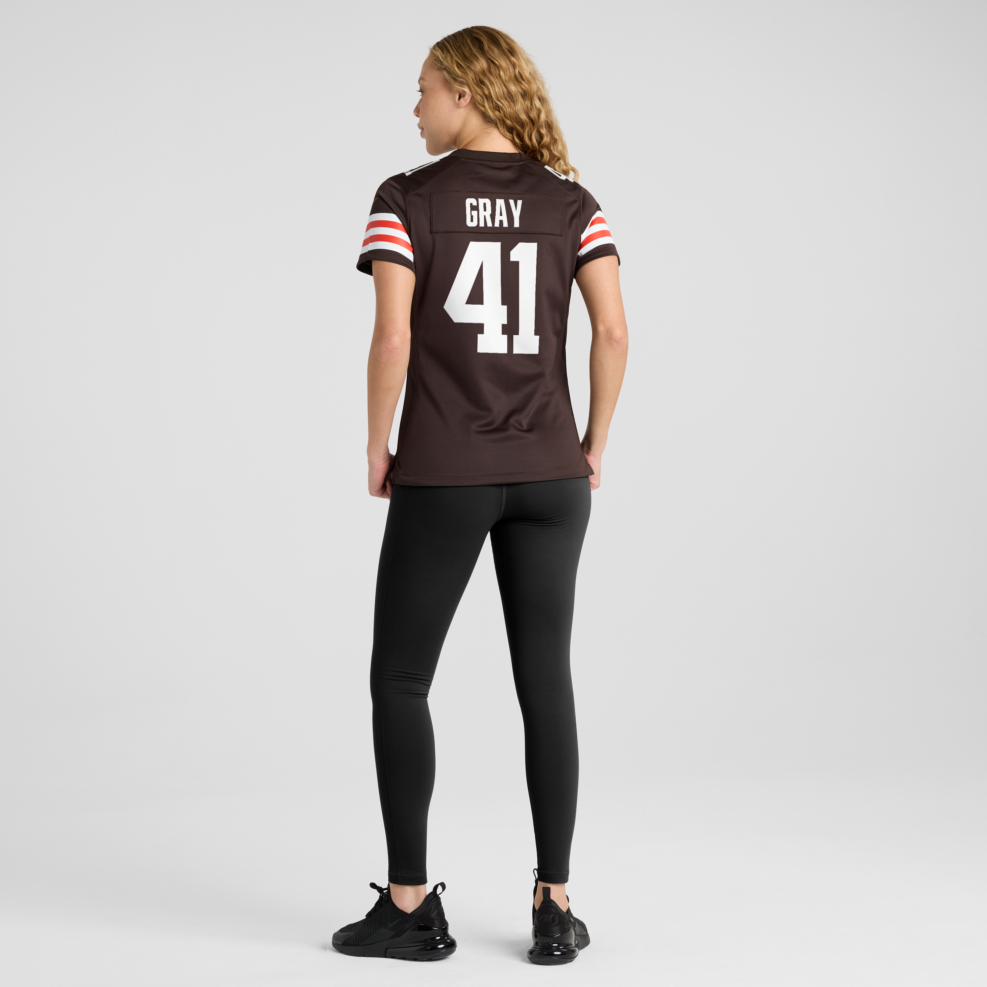 Maillot de match Nike Eric Gray marron des Cleveland Browns pour femmes