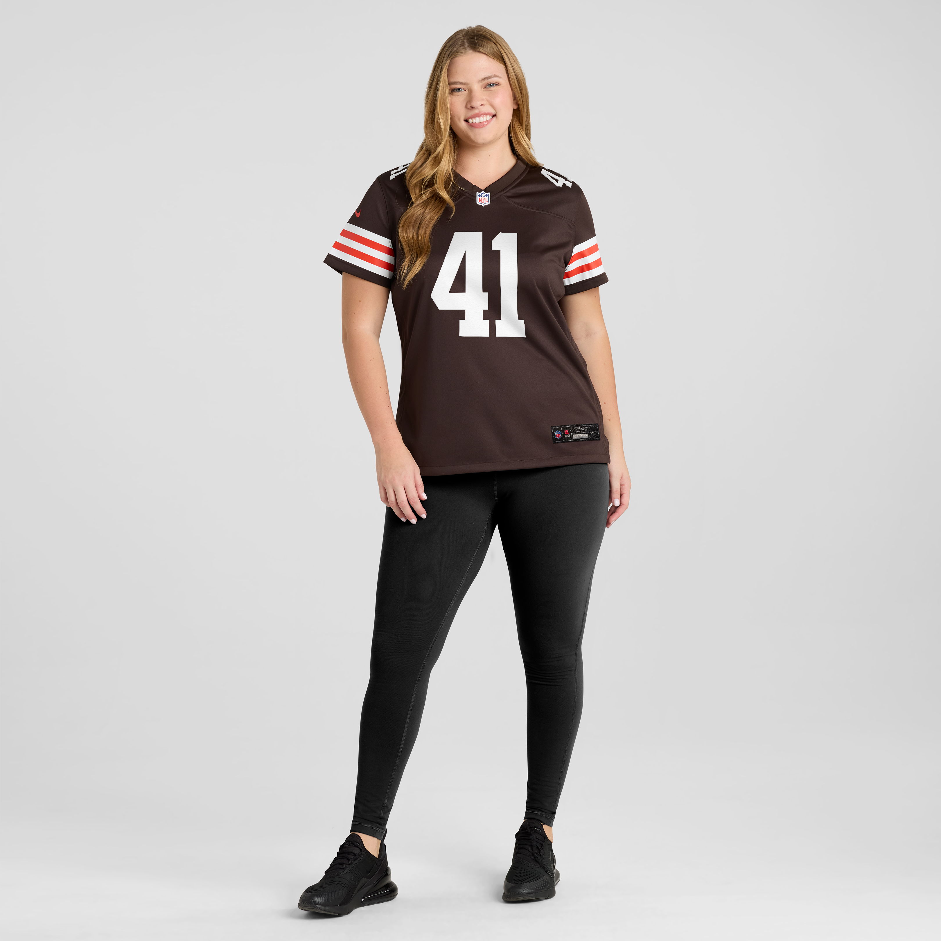 Maillot de match Nike Eric Gray marron des Cleveland Browns pour femmes